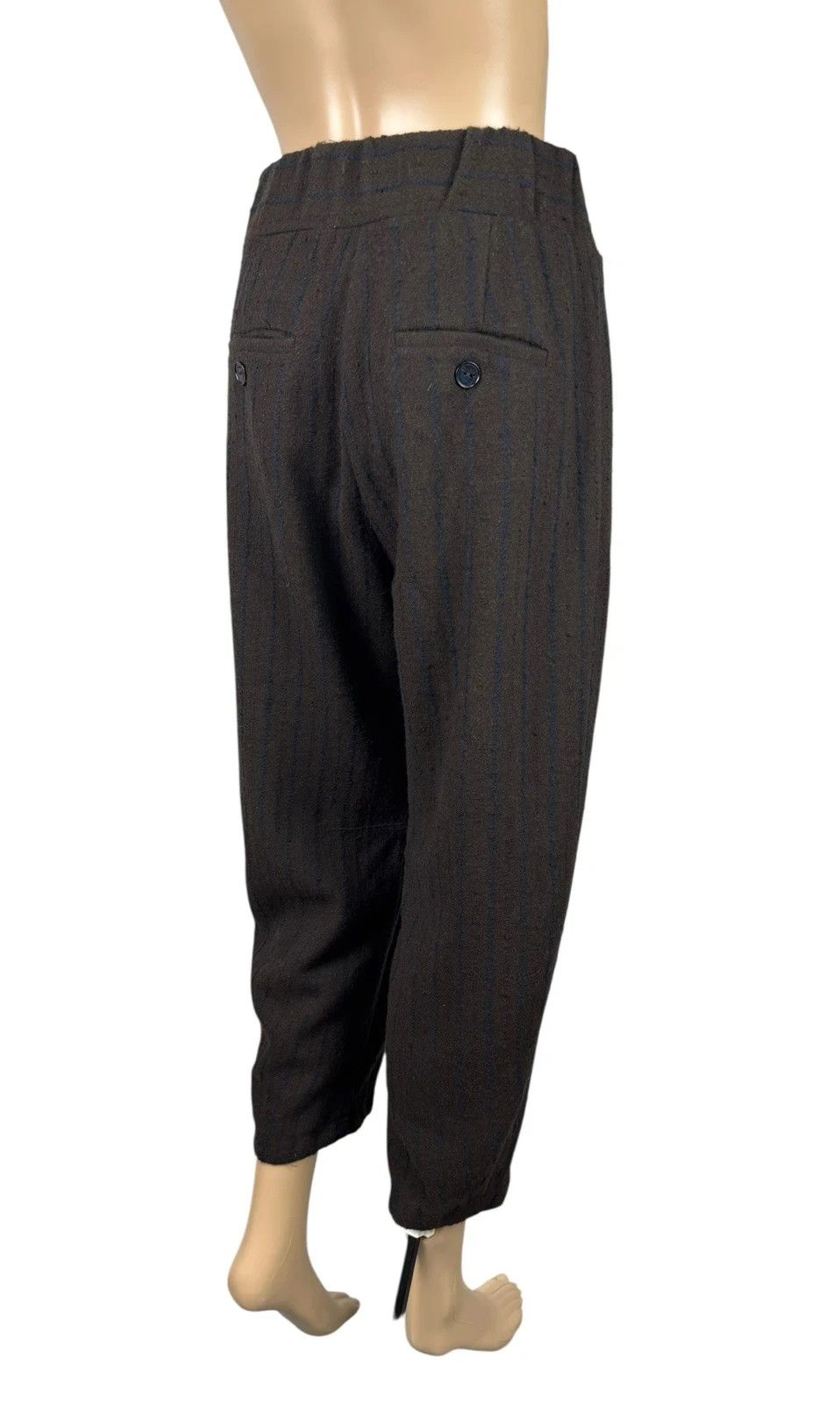 Other Alessia Santi Italy Crop Pants Wool Knit Striped size 40 Size 27" / US 4 / IT 40 - 6 Thumbnail