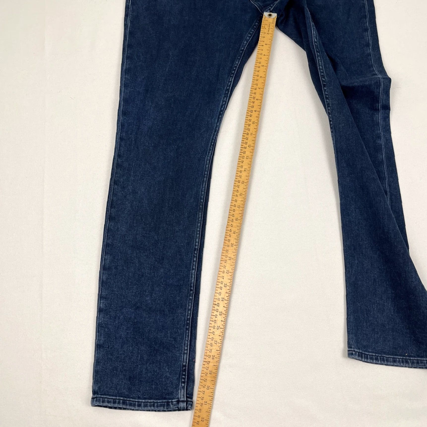 Paige Paige Jeans Mens Slim Straight 36 x 32 Blue Denim Stretch Travel Pants Regular Medium Blue Paige Lennox Size US 36 / EU 52 - 4 Thumbnail