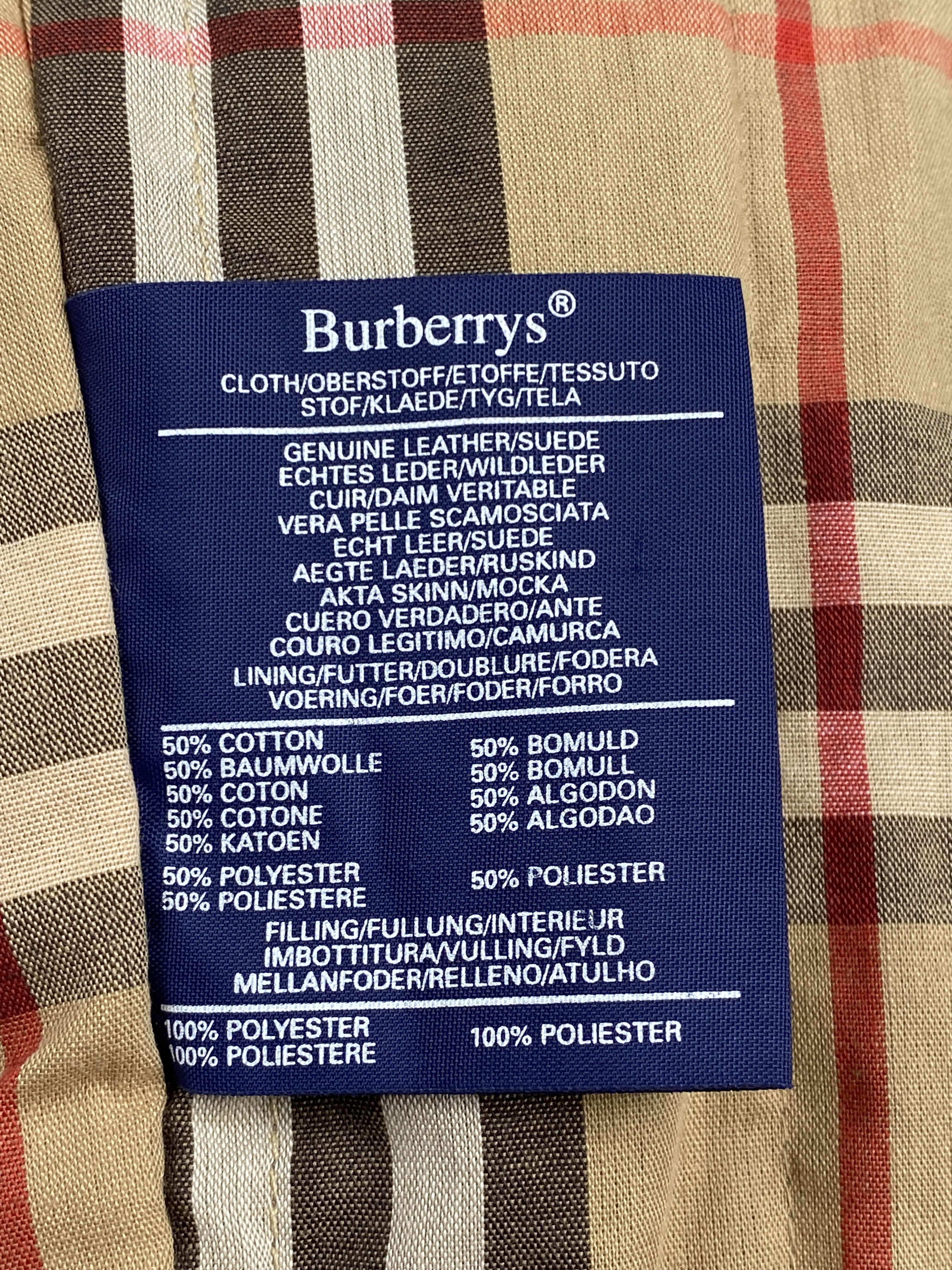 Burberry Vintage Duffle Coat Nova Check Leather Jacket Size M / US 6-8 / IT 42-44 - 18 Thumbnail