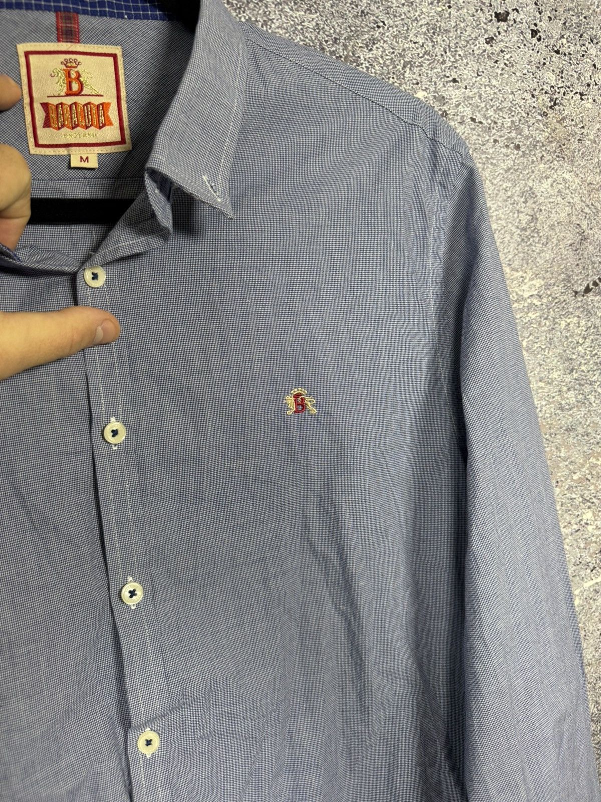 Baracuta × Vintage Baracuta Shirt Men’s Medium Blue Check Plain Mods SKA Size US M / EU 48-50 / 2 - 9 Thumbnail