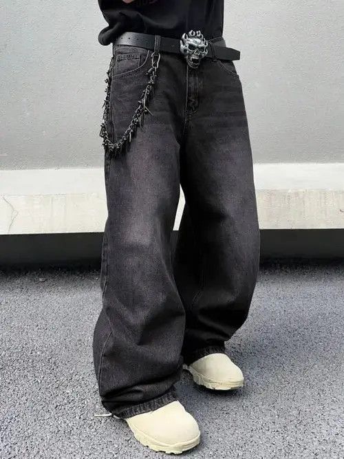 Jean Washed Baggy Denim Jeans Skate Size US 32 / EU 48 - 5 Thumbnail