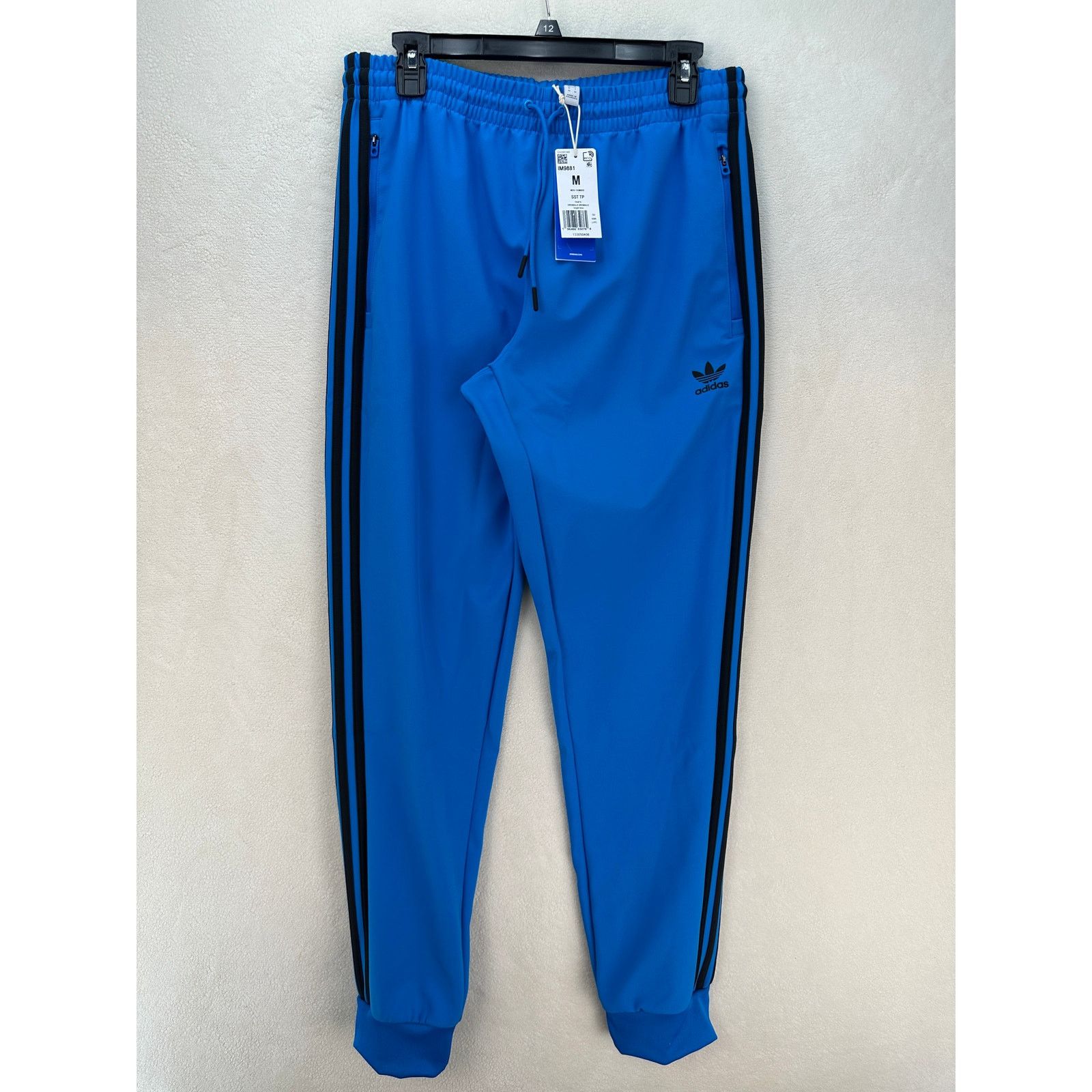 Adidas ADIDAS MEN'S MEDIUM SST BONDED TRACKSUIT PANTS BLUE IM9881 N Size US 30 / EU 46 - 1 Thumbnail