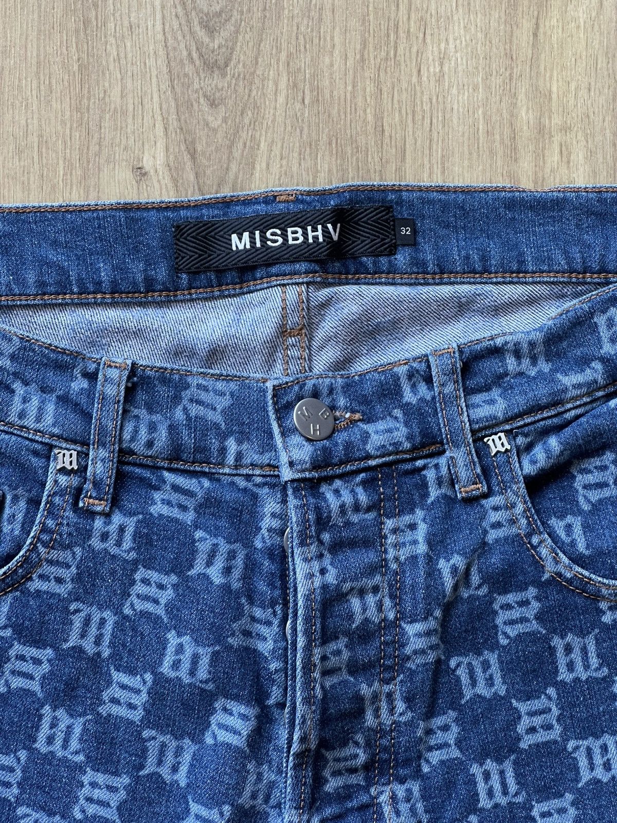 Misbhv Misbhv monogram denim shorts Size US 32 / EU 48 - 2 Thumbnail