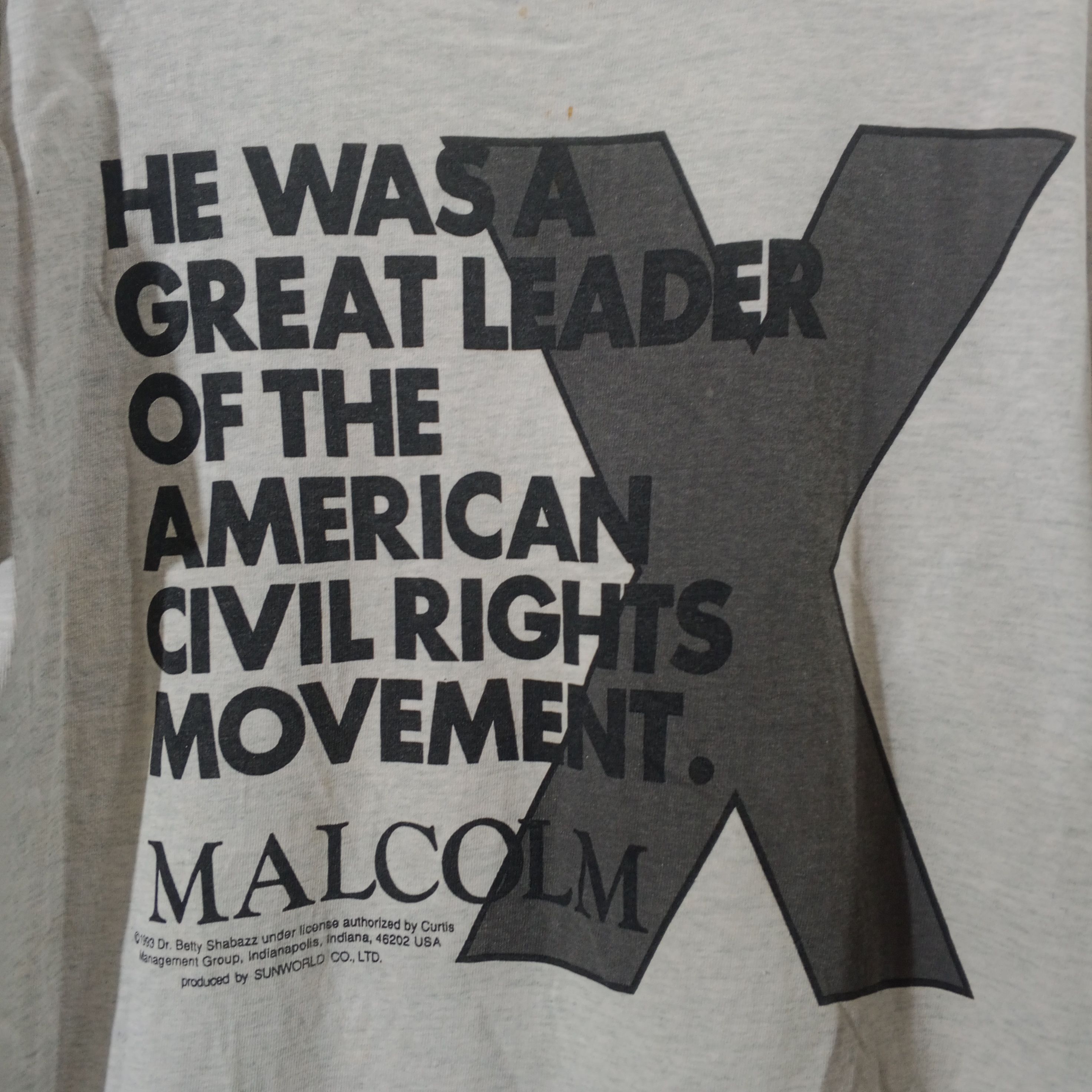 Vintage Vintage Malcolm X Rap Hip Hop T-Shirt Size US M / EU 48-50 / 2 - 2 Thumbnail
