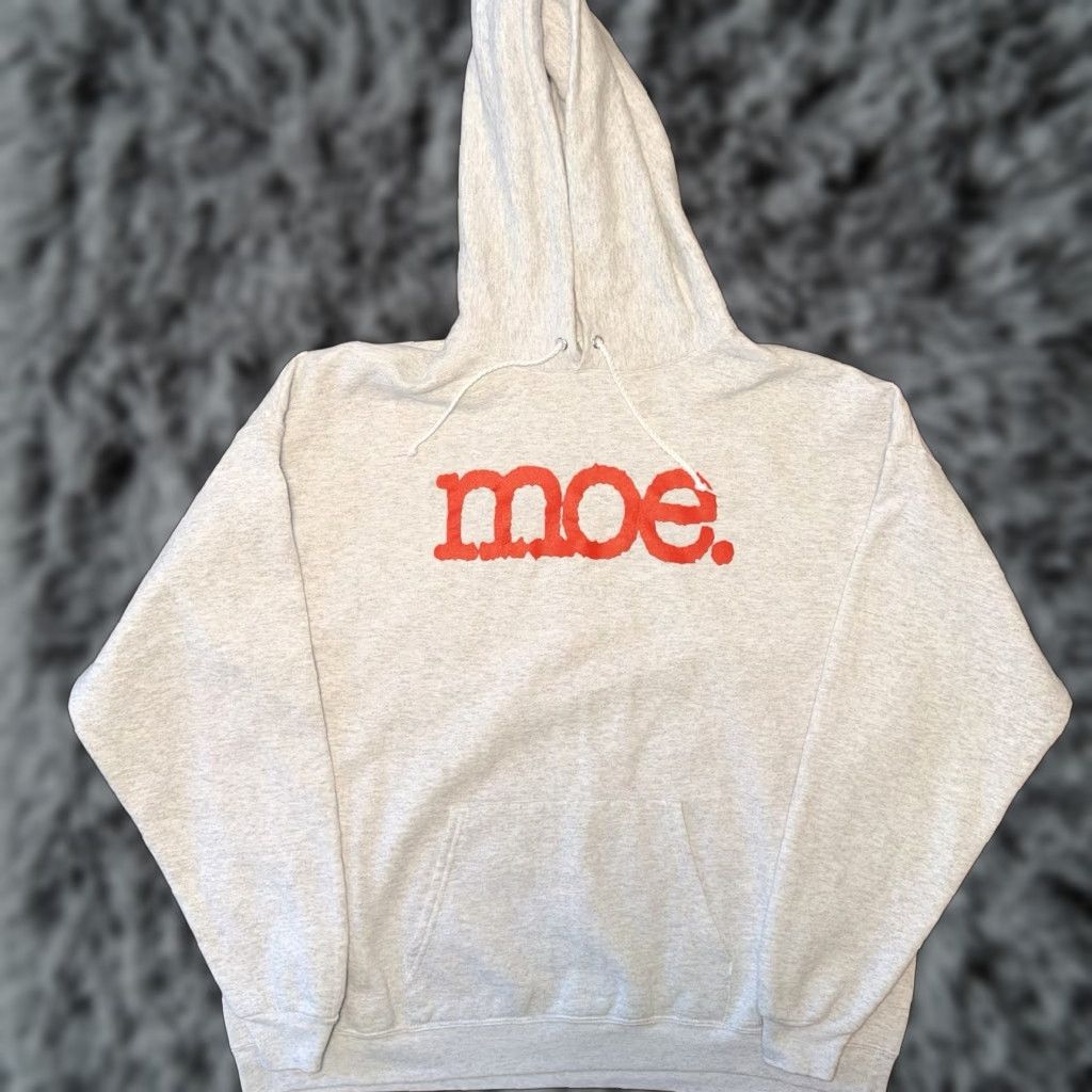 Logo 7 Moe. Band Summer Tour Logo Hoodie XL Gray Red Official Unisex Adults Hoodie Graphic Print Pullover Crew Neck / Hooded Size US XL / EU 56 / 4 - 1 Thumbnail