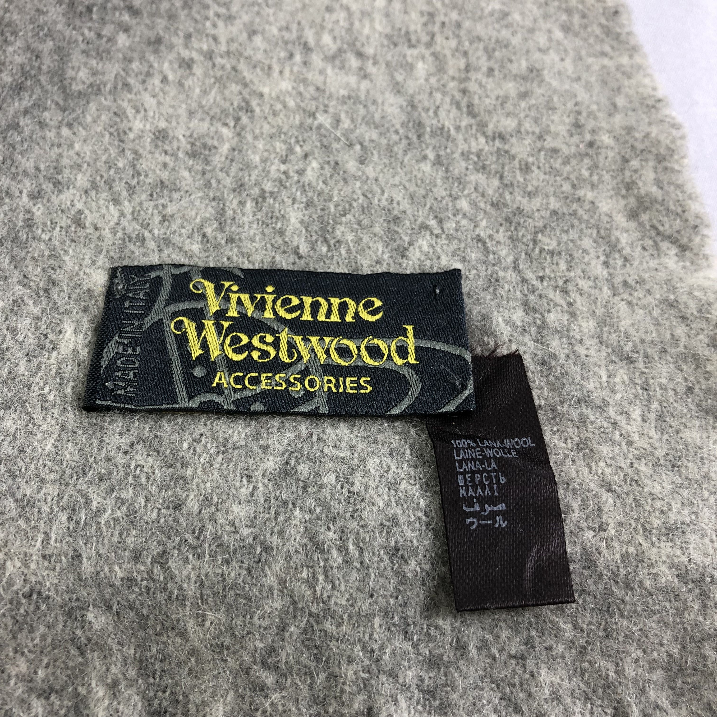Vivienne Westwood Vivienne Westwood Plain Wool Scarf Muffler V1710 Size ONE SIZE - 5 Thumbnail