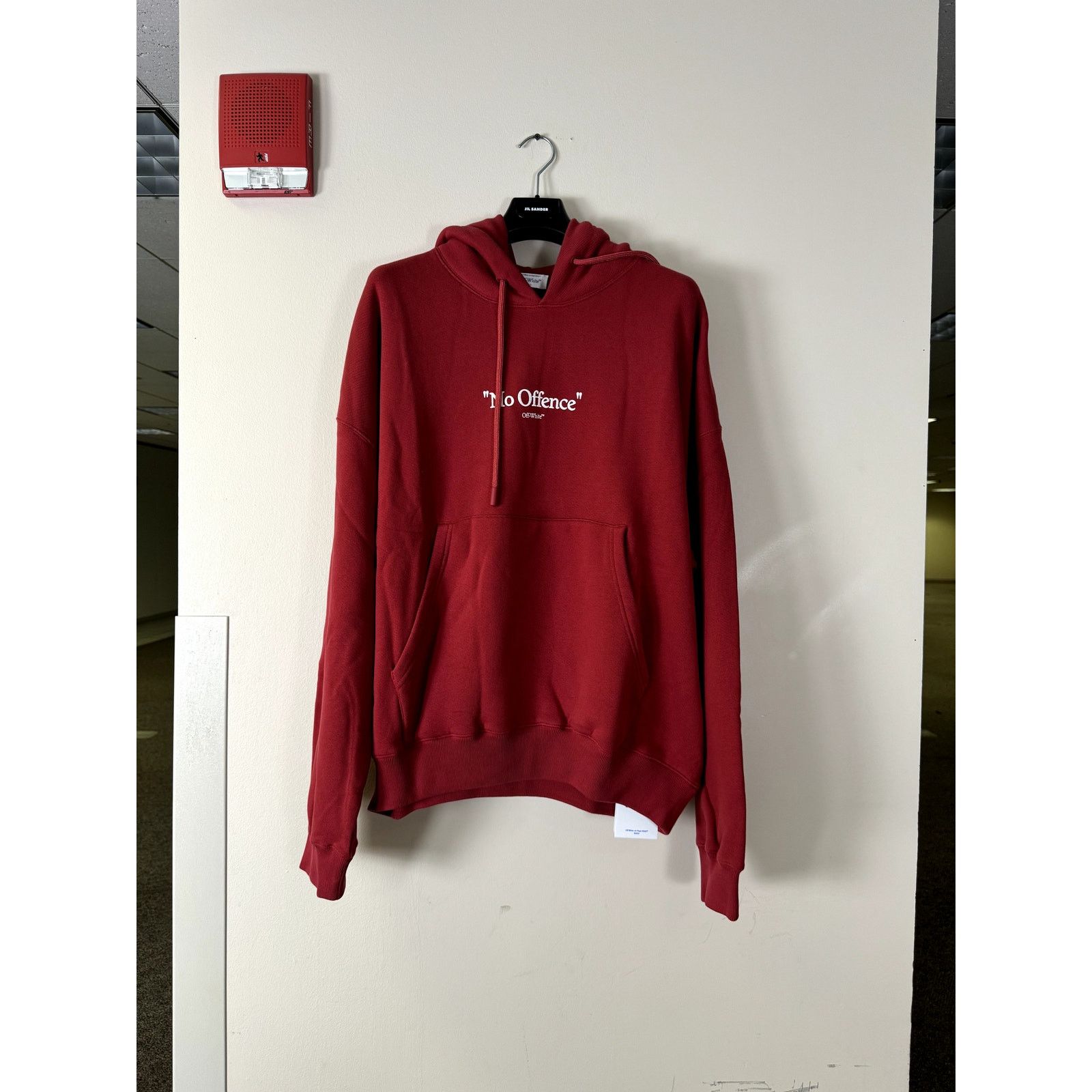 Off-White o1rshd1 No Offence Over Hoodie Rio in Red/White Size US XL / EU 56 / 4 - 2 Thumbnail