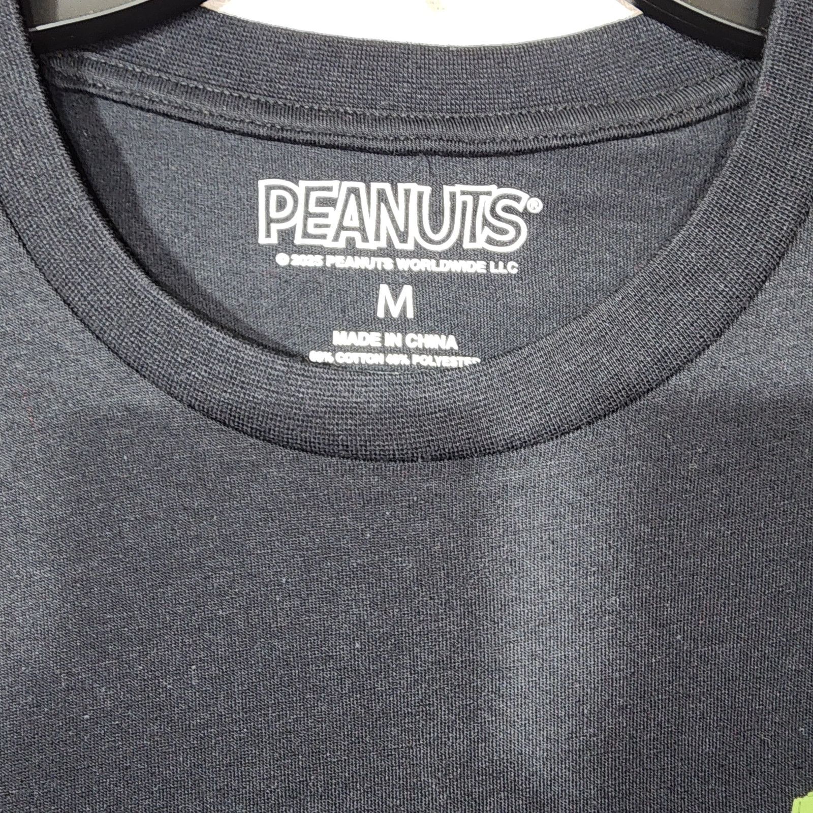 Peanuts Snoopy ''Peanuts racing 1950'' men's black shirt medium Size US M / EU 48-50 / 2 - 4 Thumbnail