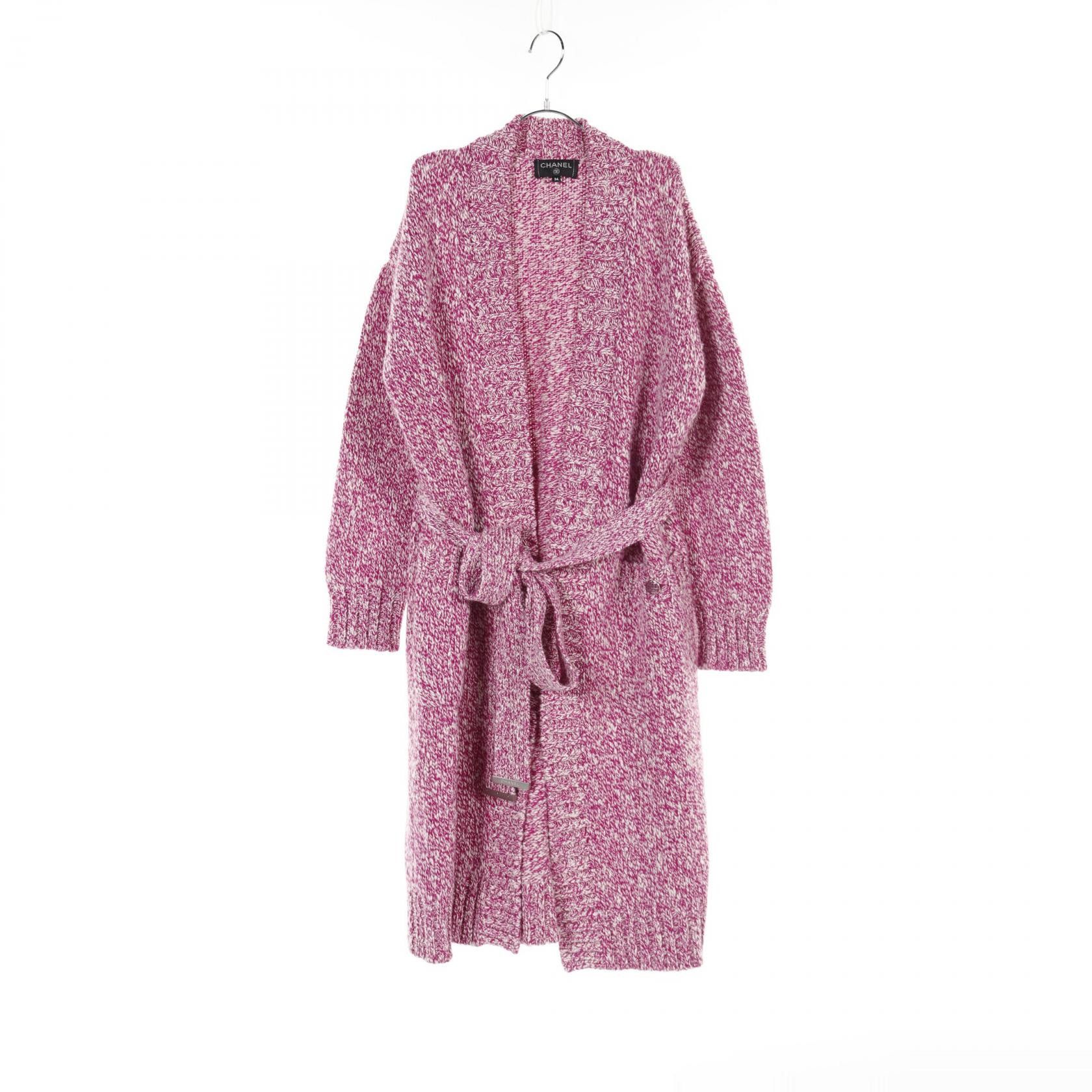 Chanel Chanel Chanel P59844K07799 Cashmere Cardigan Natural Material Tops P59844K07799 Size ONE SIZE - 1 Thumbnail