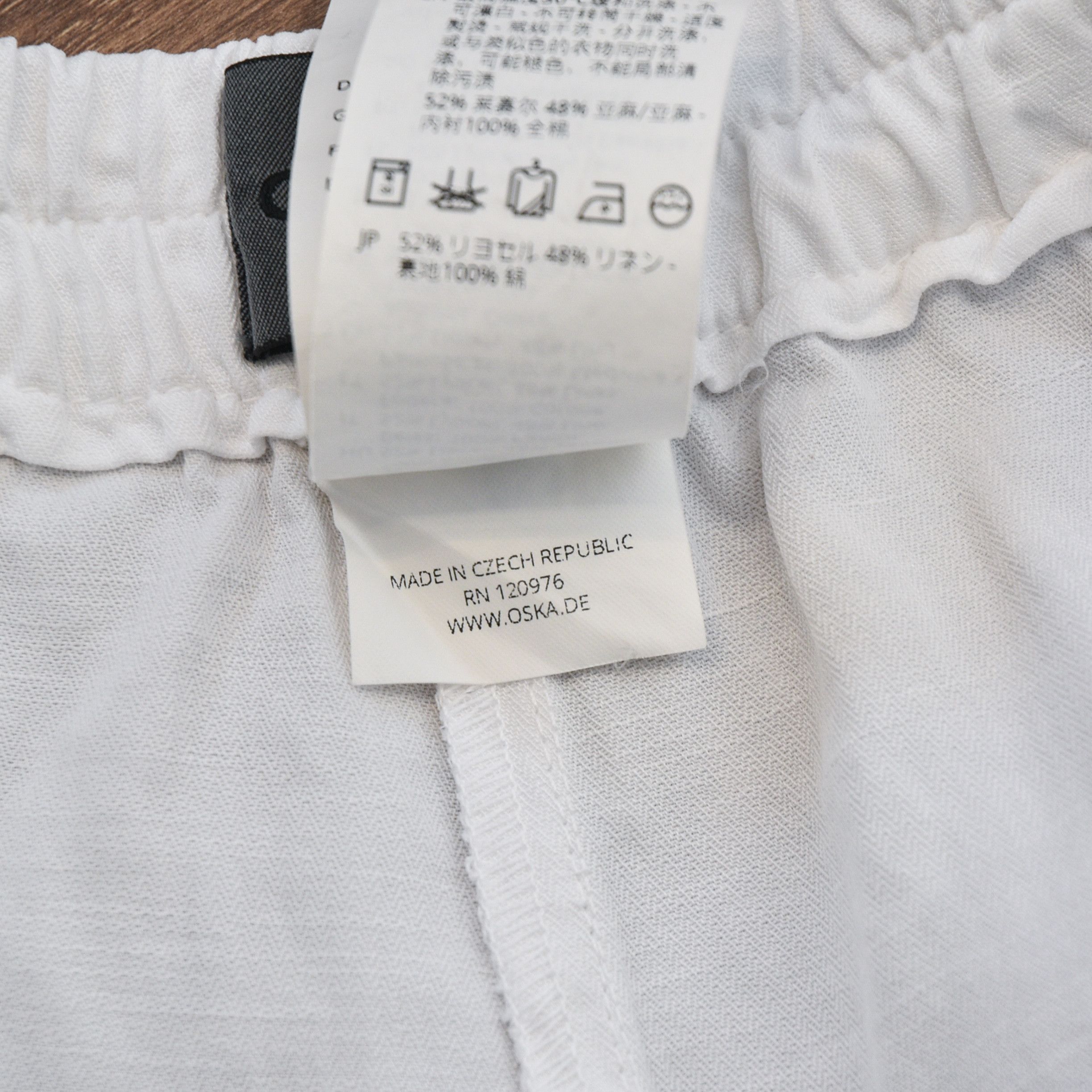 OSKA Oska White Linen Wide Pants Baggy Oversized Cropped sz 5 Size 38" / US 16 / IT 52 - 14 Thumbnail