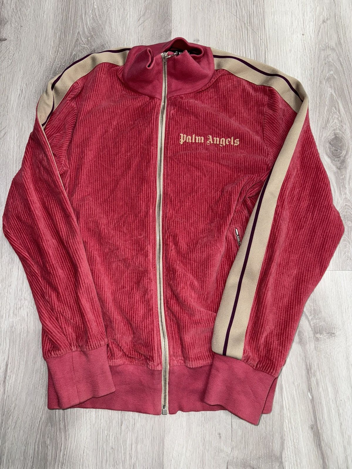 Palm Angels Palm Angels Suede Track Jacket Size US S / EU 44-46 / 1 - 1 Thumbnail