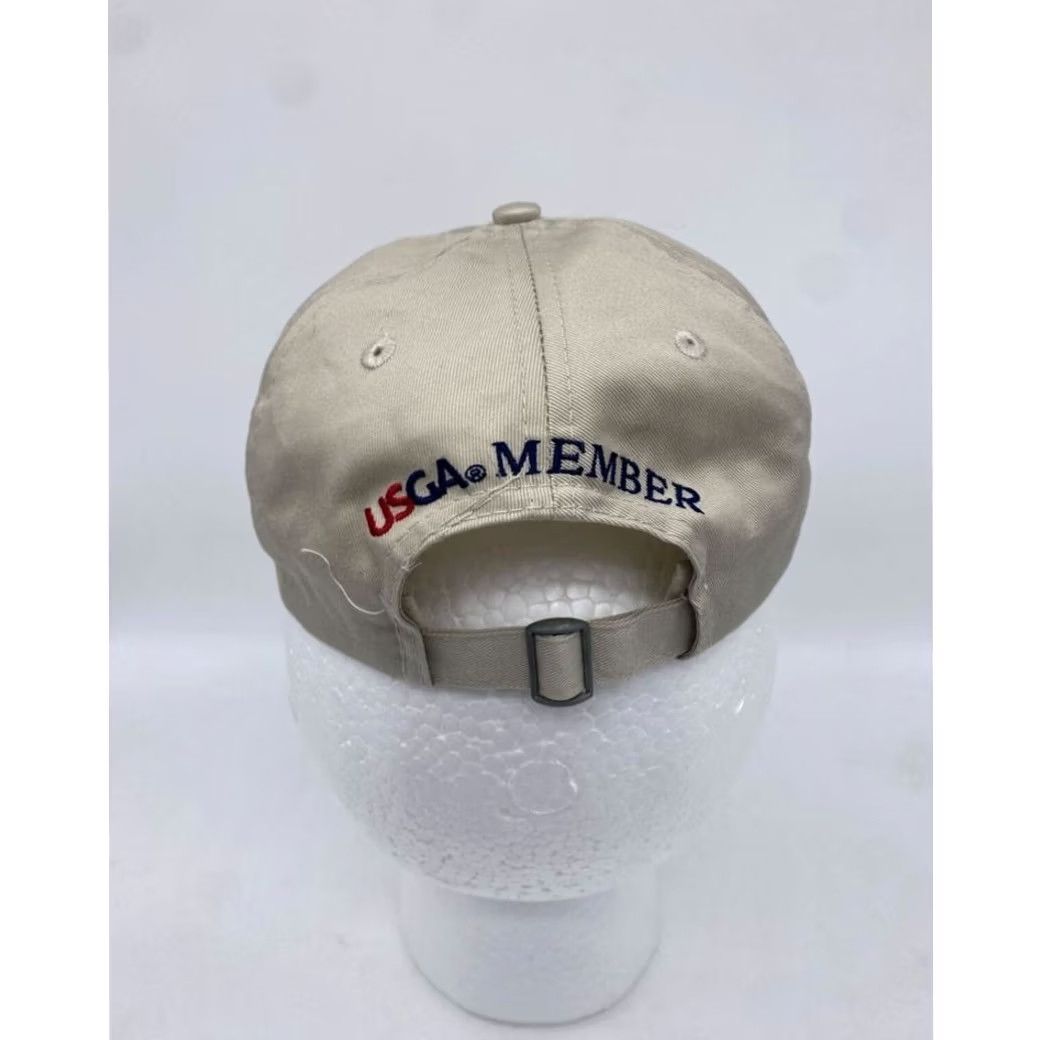 Vintage US Open Golf Hat Men Tan Khaki Adjustable Olympic Club Dad Cap USGA Size ONE SIZE - 3 Thumbnail