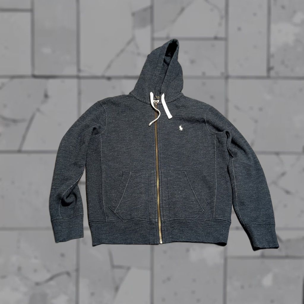 Polo Ralph Lauren ジップパーカー ビッグポニー グレー y2k Nwt Polo