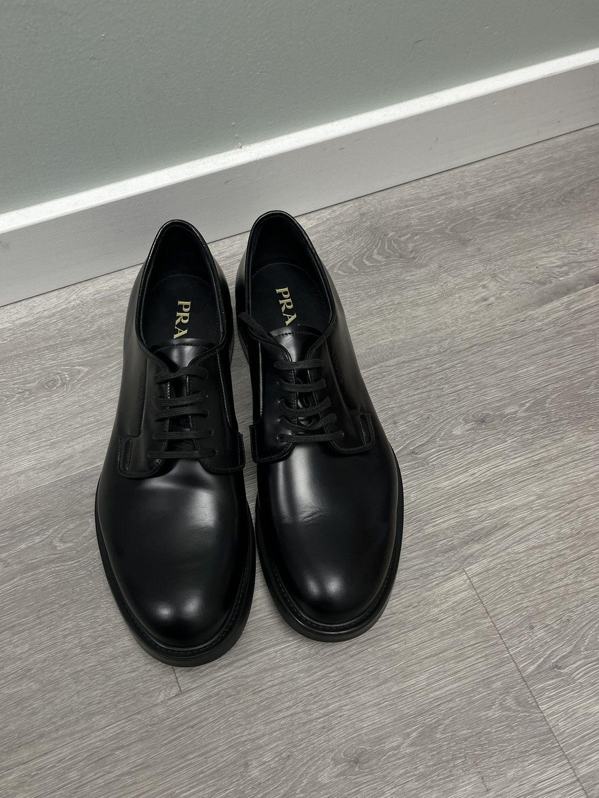 Prada Prada brushed leather lace-up Derby Size US 10 / EU 43 - 16 Thumbnail