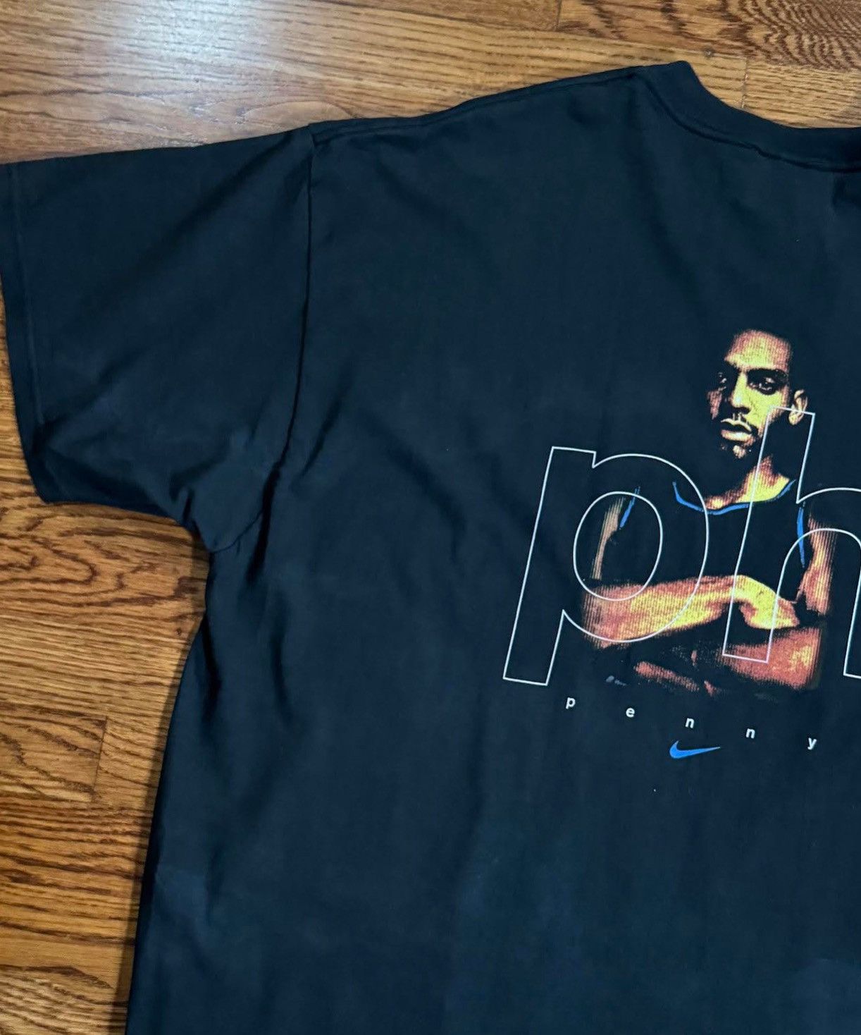 Nike Vintage Nike Air Penny Black T Shirt (Size XXL) Size US XXL / EU 58 / 5 - 4 Thumbnail