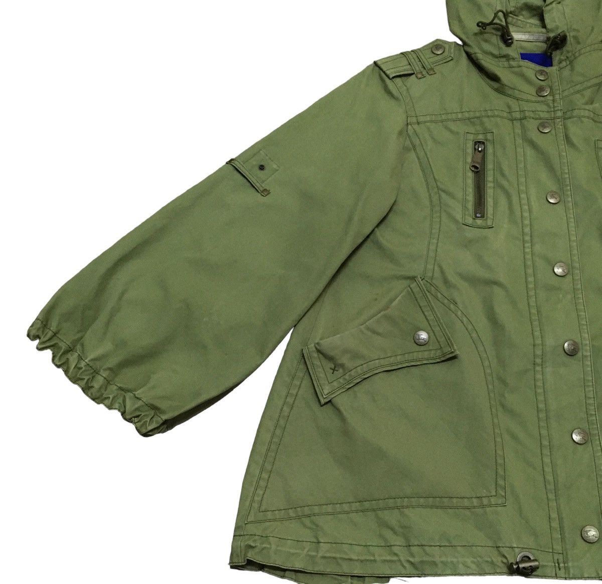 Burberry × Designer Rare Design Brand Burberry Military Parka Jacket 2000s Size US M / EU 48-50 / 2 - 4 Thumbnail