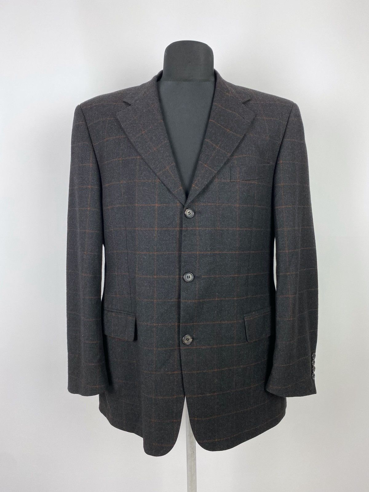Hugo Boss Hugo Boss Loro Piana Pure New Wool Checkred Blazer Jacket Size US L / EU 52-54 / 3 - 2 Thumbnail