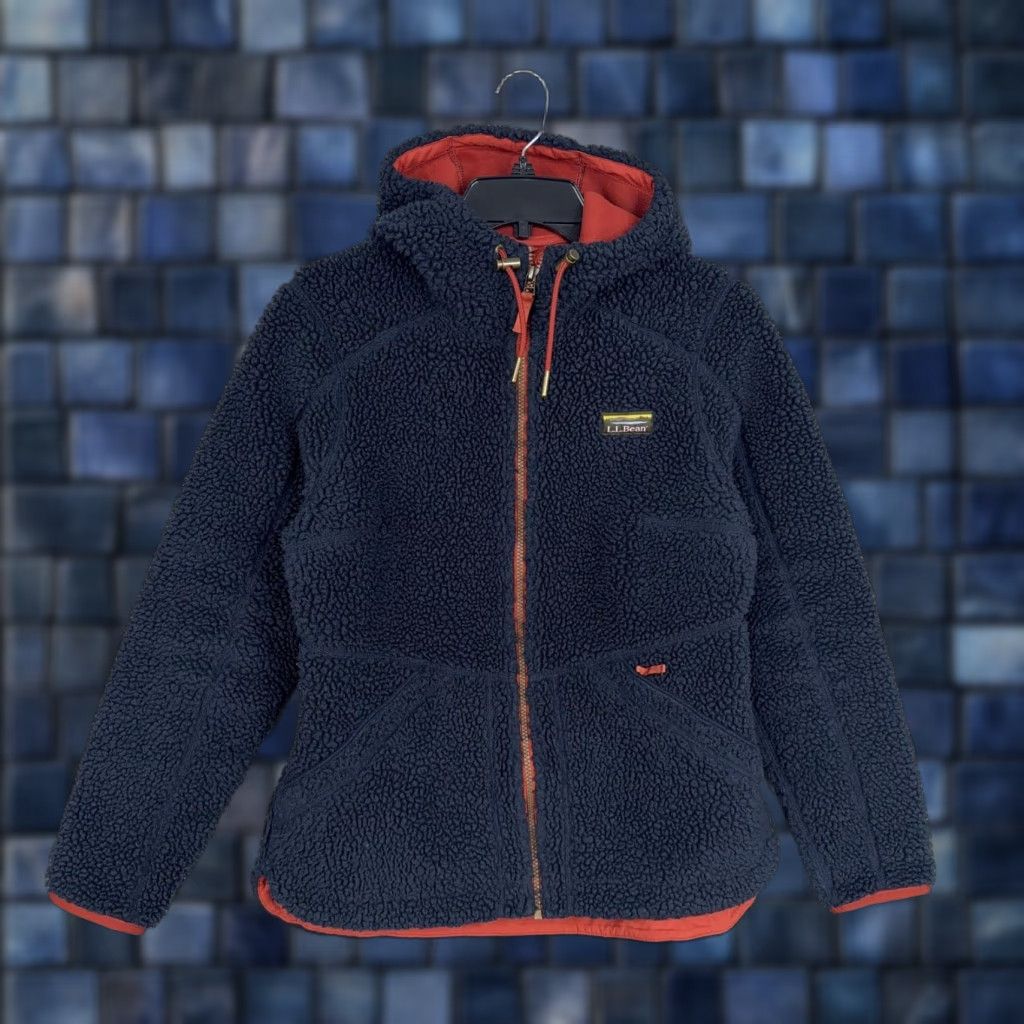 Vintage VINTAGE L.L.Bean Jacket Womens XS Mountain Pile Fleece Hooded Deep Zip Blue Netflix? Size XS / US 0-2 / IT 36-38 - 1 Thumbnail