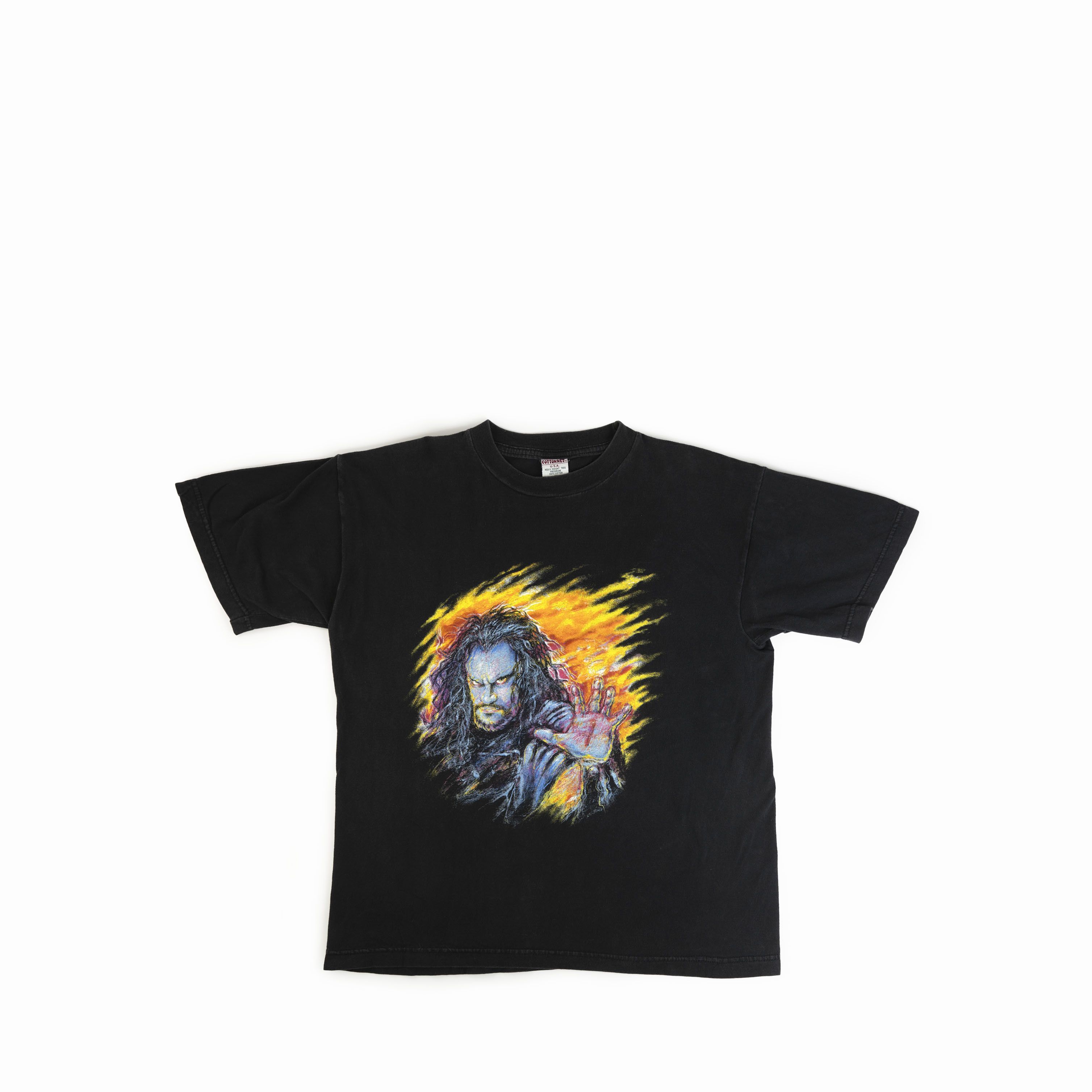 Vintage Vintage 1998 WWF The Undertaker Ministry Darkness Tee Shirt Size US L / EU 52-54 / 3 - 1 Thumbnail