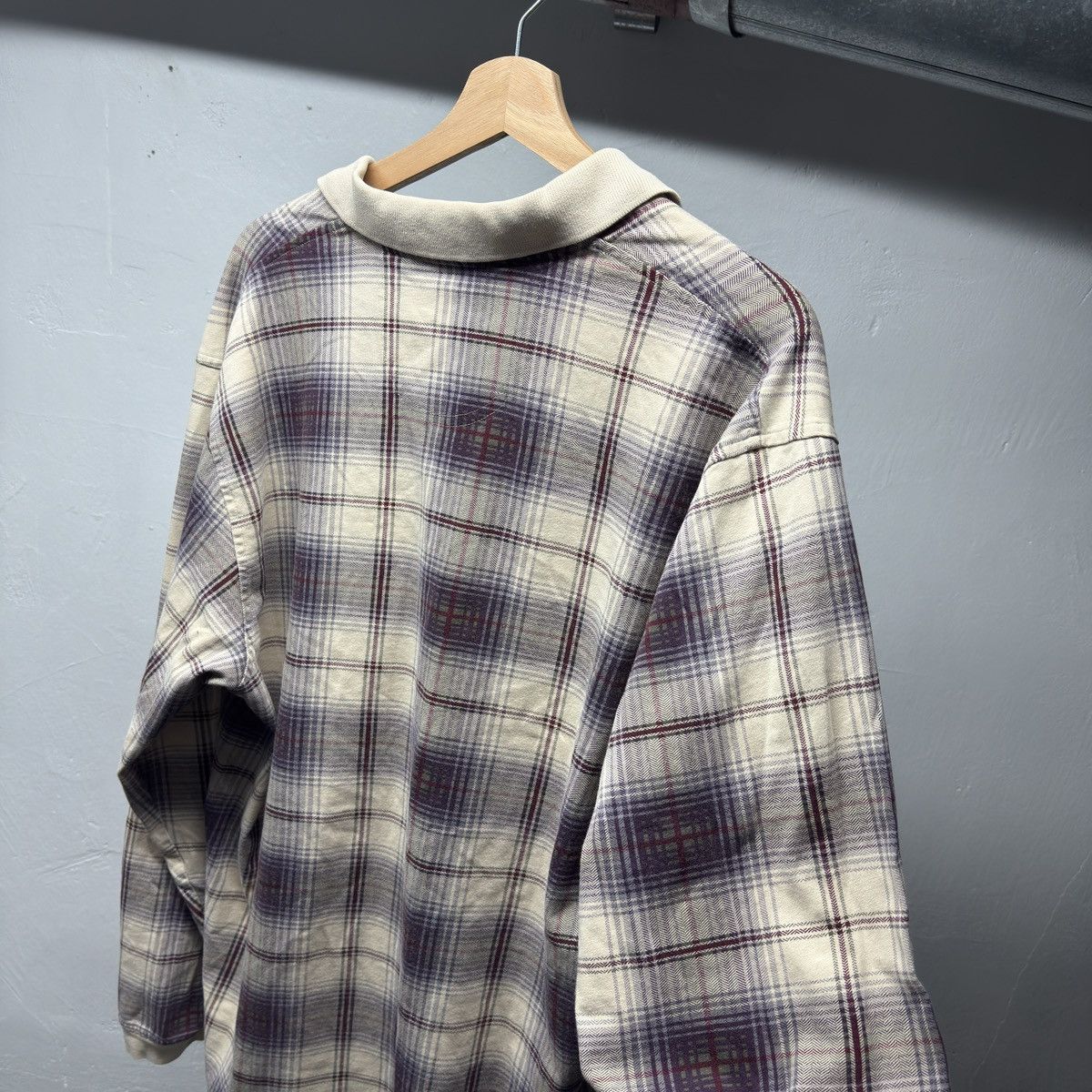 Vintage 90s Thrashed Faded Distressed Plaid Shirt ERD Grunge Chrome Size US L / EU 52-54 / 3 - 5 Thumbnail
