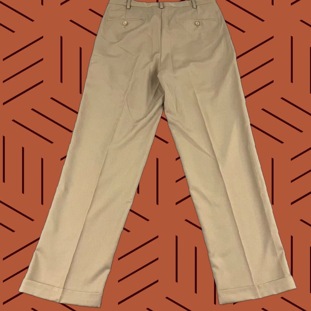 Jos. A. Bank VINTAGE Jos. A Bank David Leadbetter Pants Mens 34 x 32 Brown Pleated Golf Trousers Retro Size US 34 / EU 50 - 1 Thumbnail