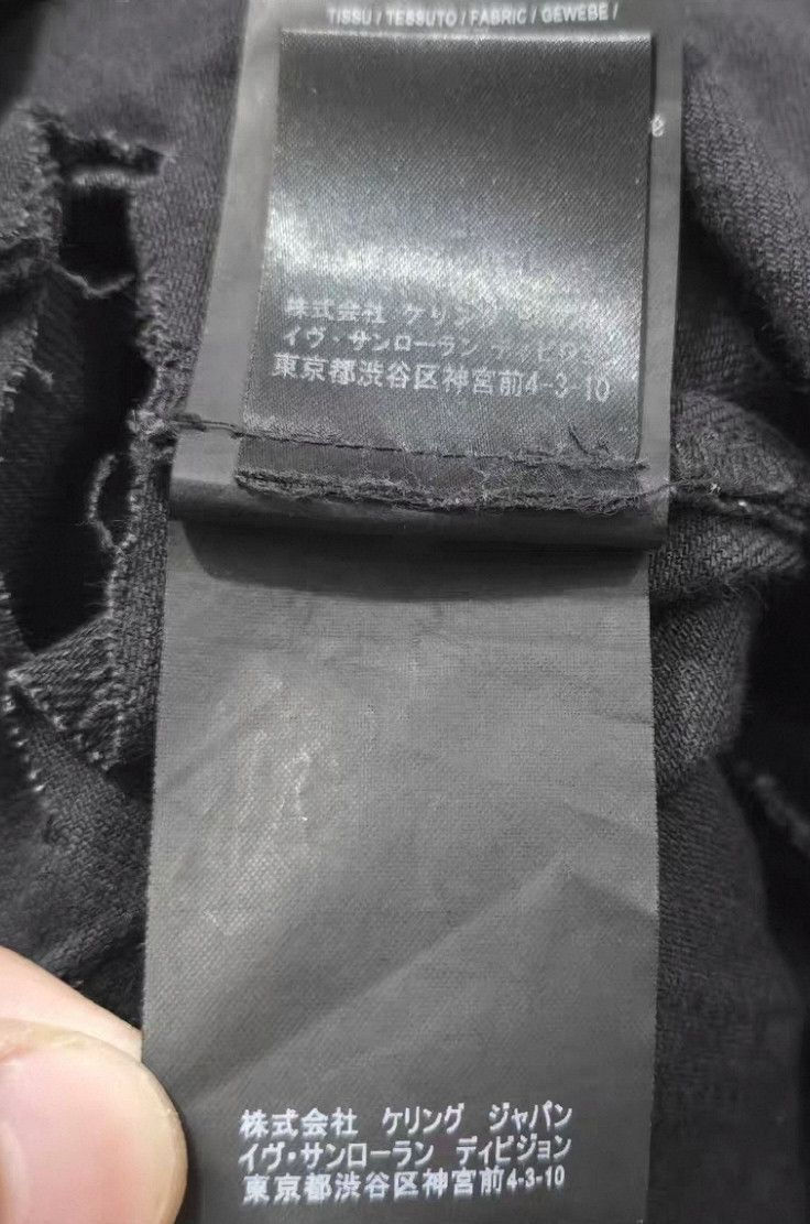Saint Laurent Paris Saint Laurent Paris17 Spring/Summer Black Sabotage Jeans 2 Size US 32 / EU 48 - 6 Thumbnail