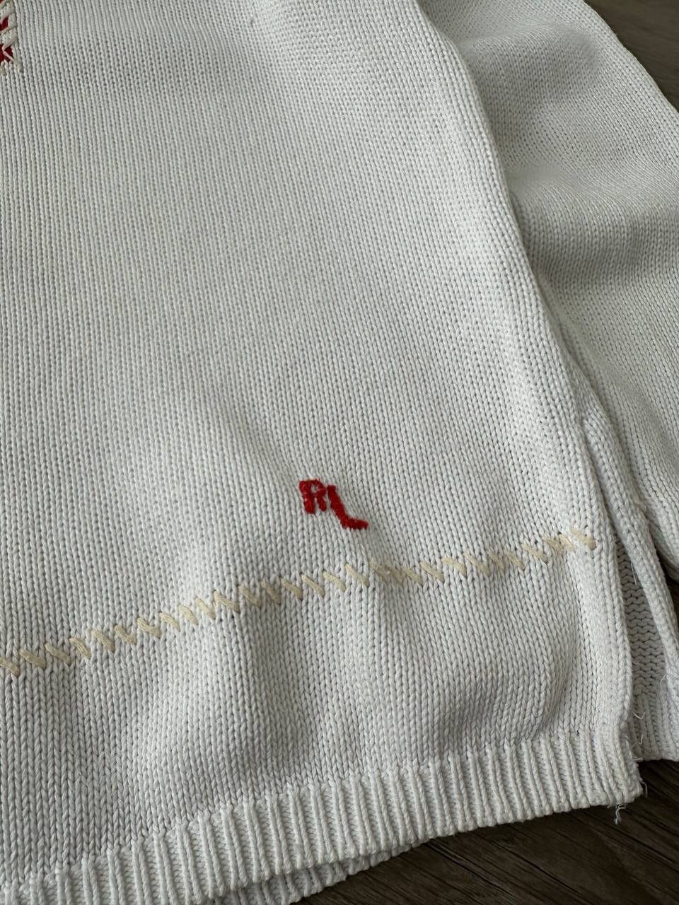 Polo Ralph Lauren Vintage Polo Ralph Lauren White USA Flag Sweater Size US S / EU 44-46 / 1 - 5 Thumbnail