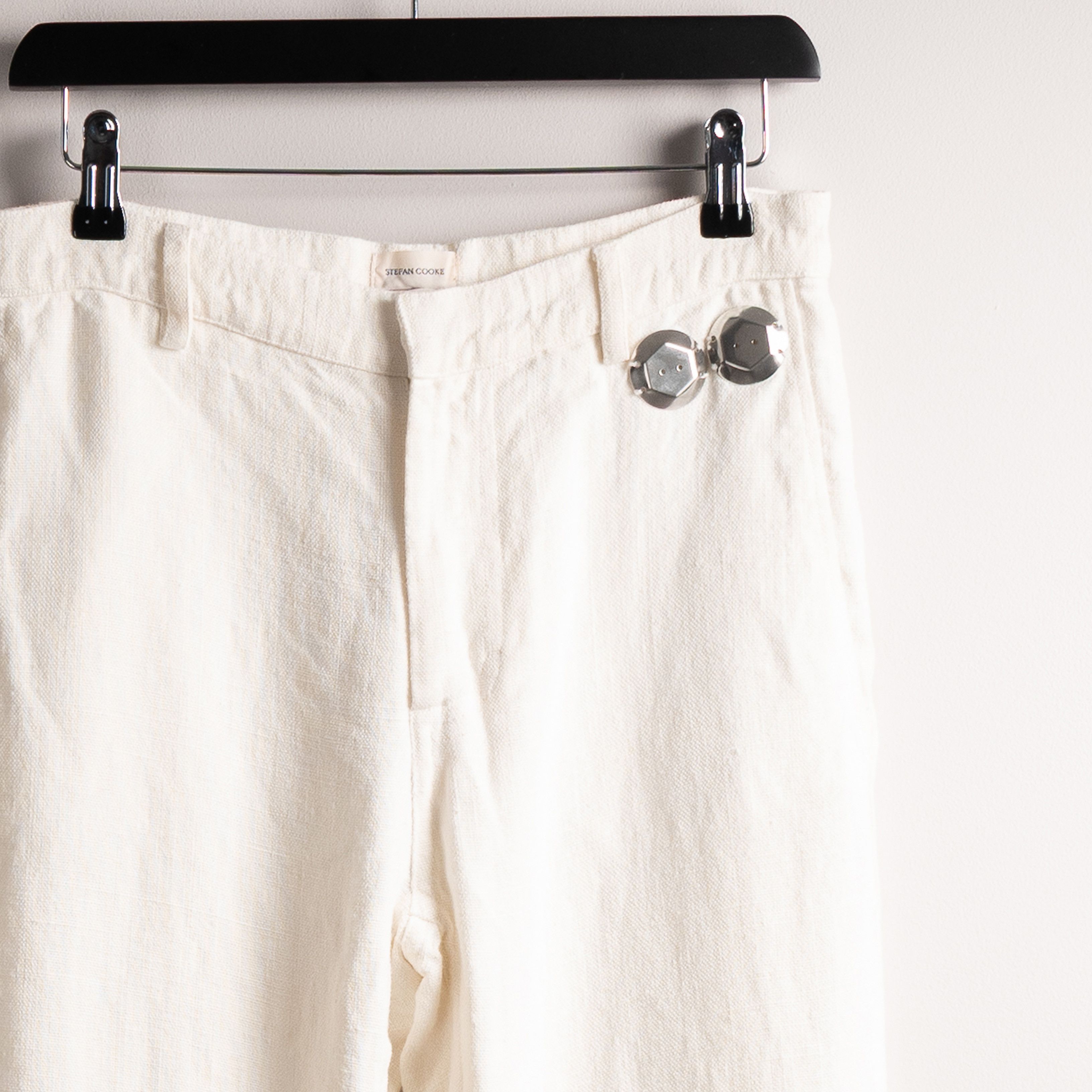 Stefan Cooke Stefan Cooke SS22 Naval Trousers Ecru Size US 30 / EU 46 - 8 Thumbnail