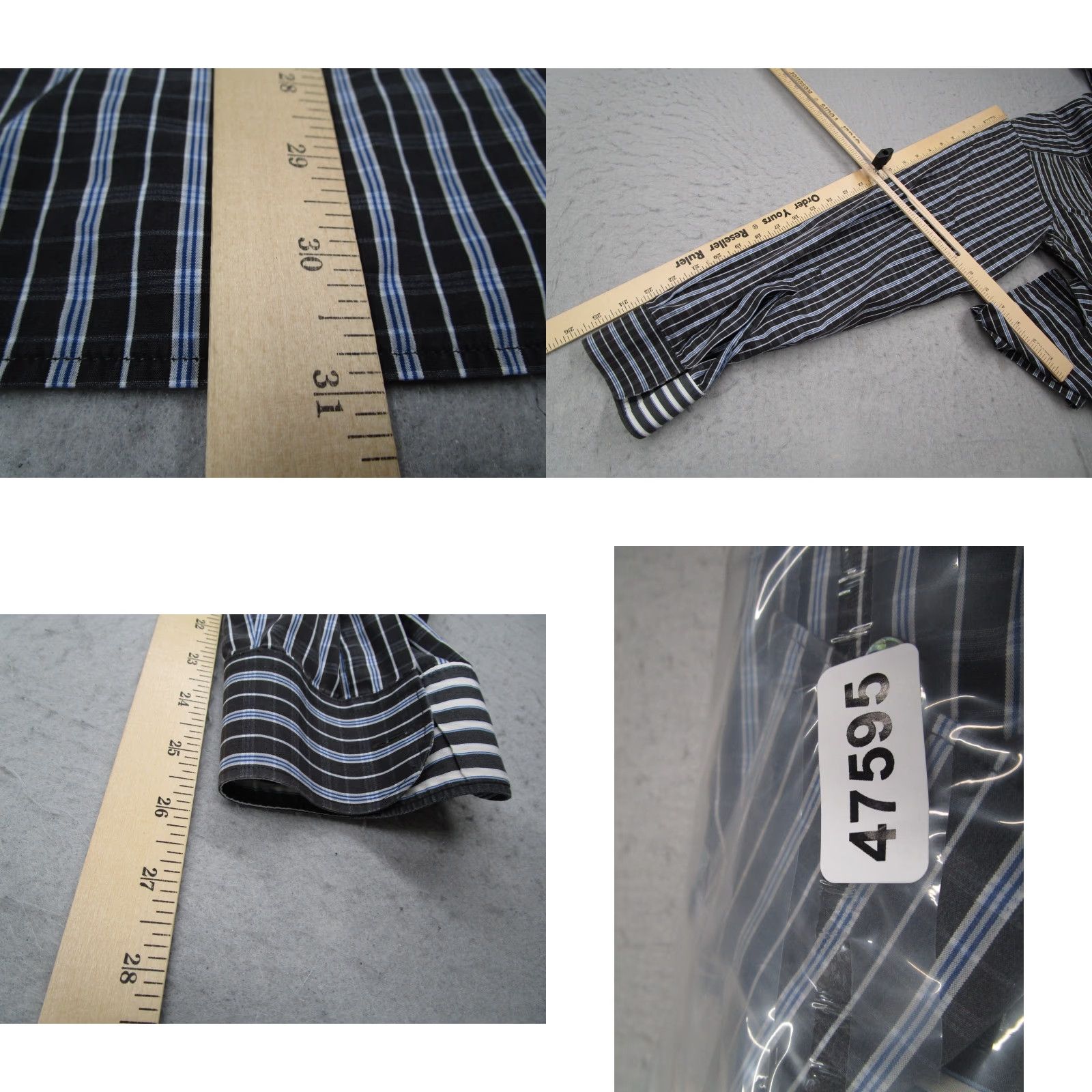 Ermenegildo Zegna Ermenegildo Zegna Shirt Mens Large Blue Stripe Long Sleeve Button-Up Casual Workwear Size US L / EU 52-54 / 3 - 8 Thumbnail