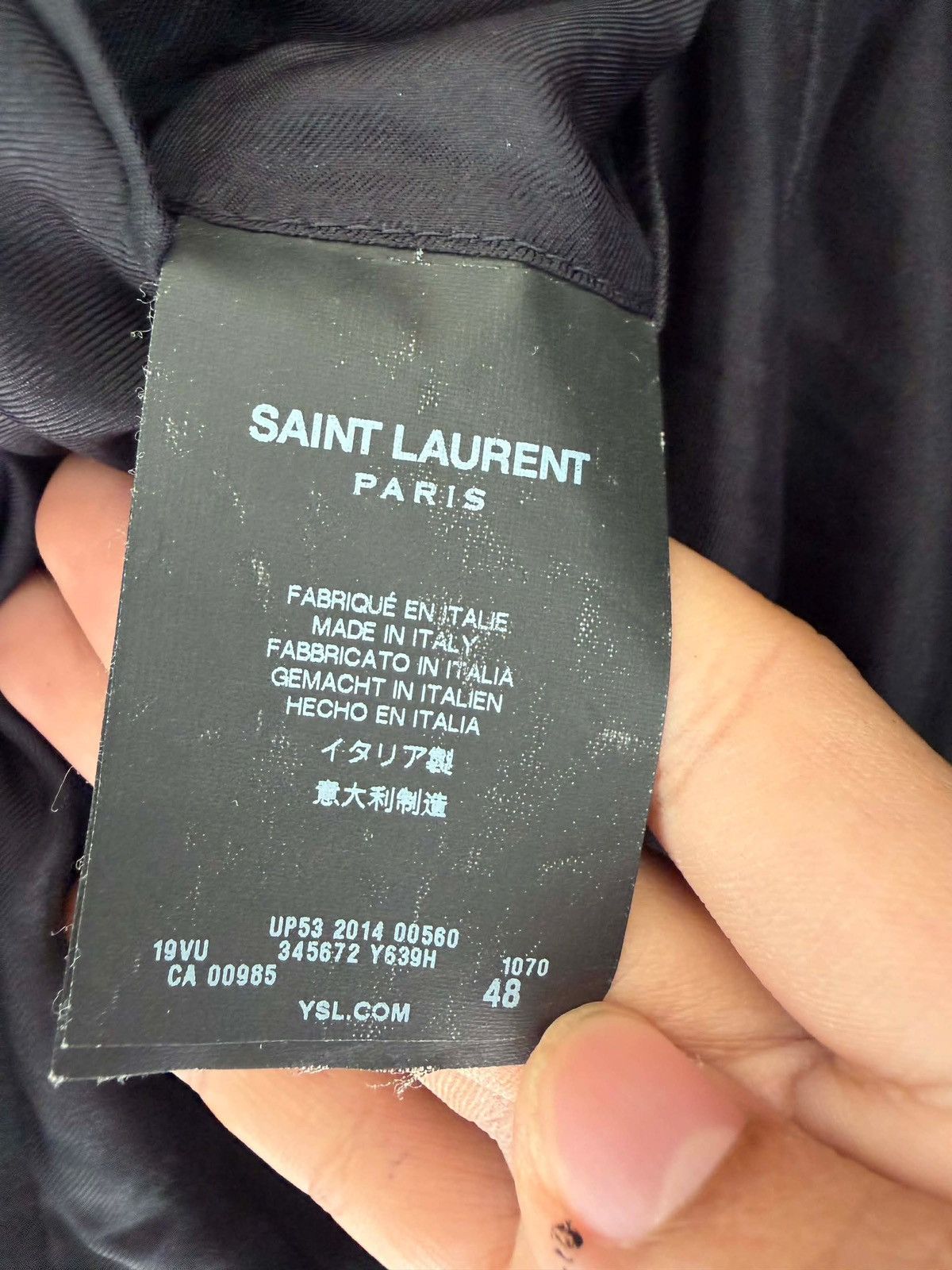 Saint Laurent Paris Saint Laurent by hedi slimane wool blazer jacket Size 48R - 5 Thumbnail