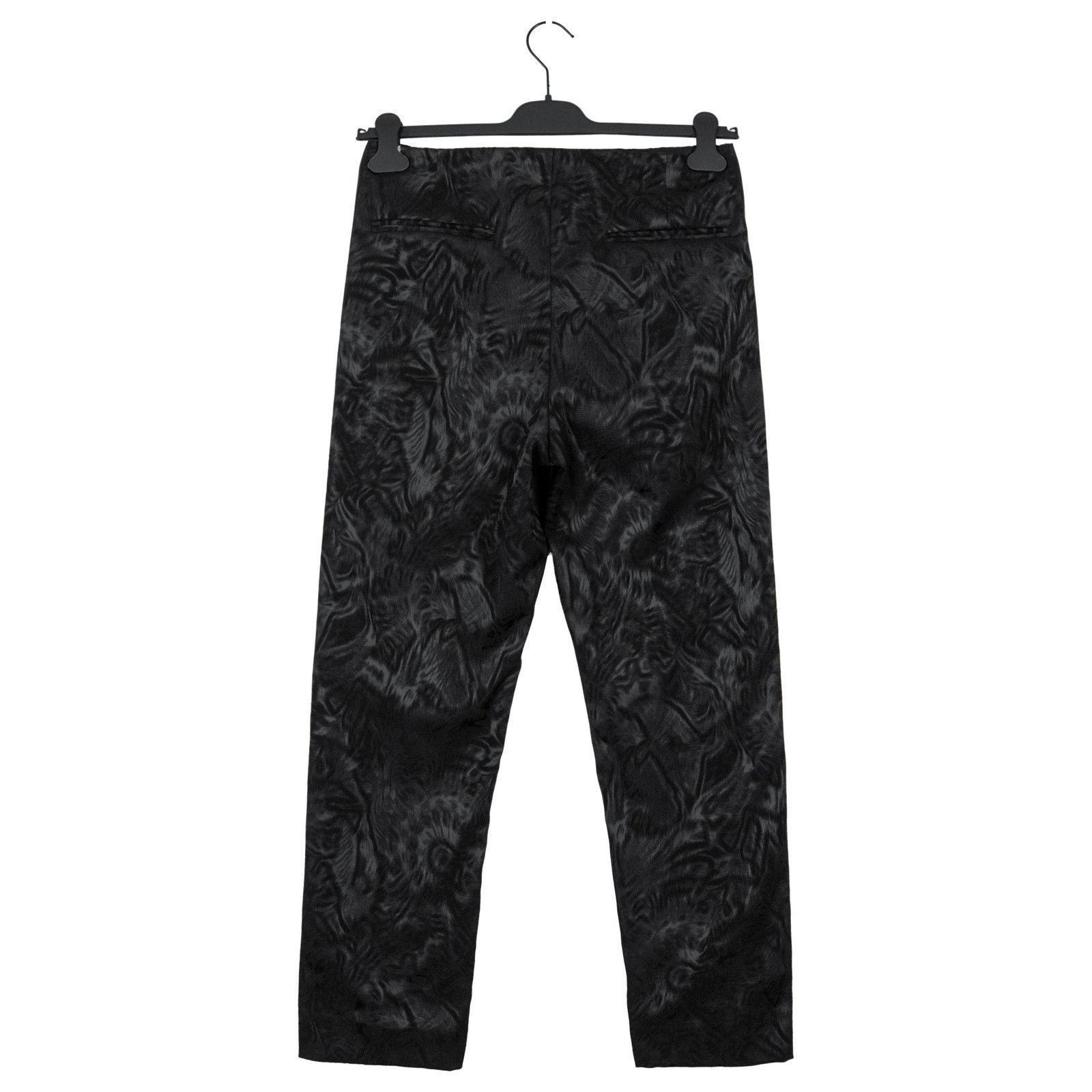 Dior Dior Black Textured Tailored Logo Button Trousers Pants Size 32" / US 10 / IT 46 - 3 Thumbnail