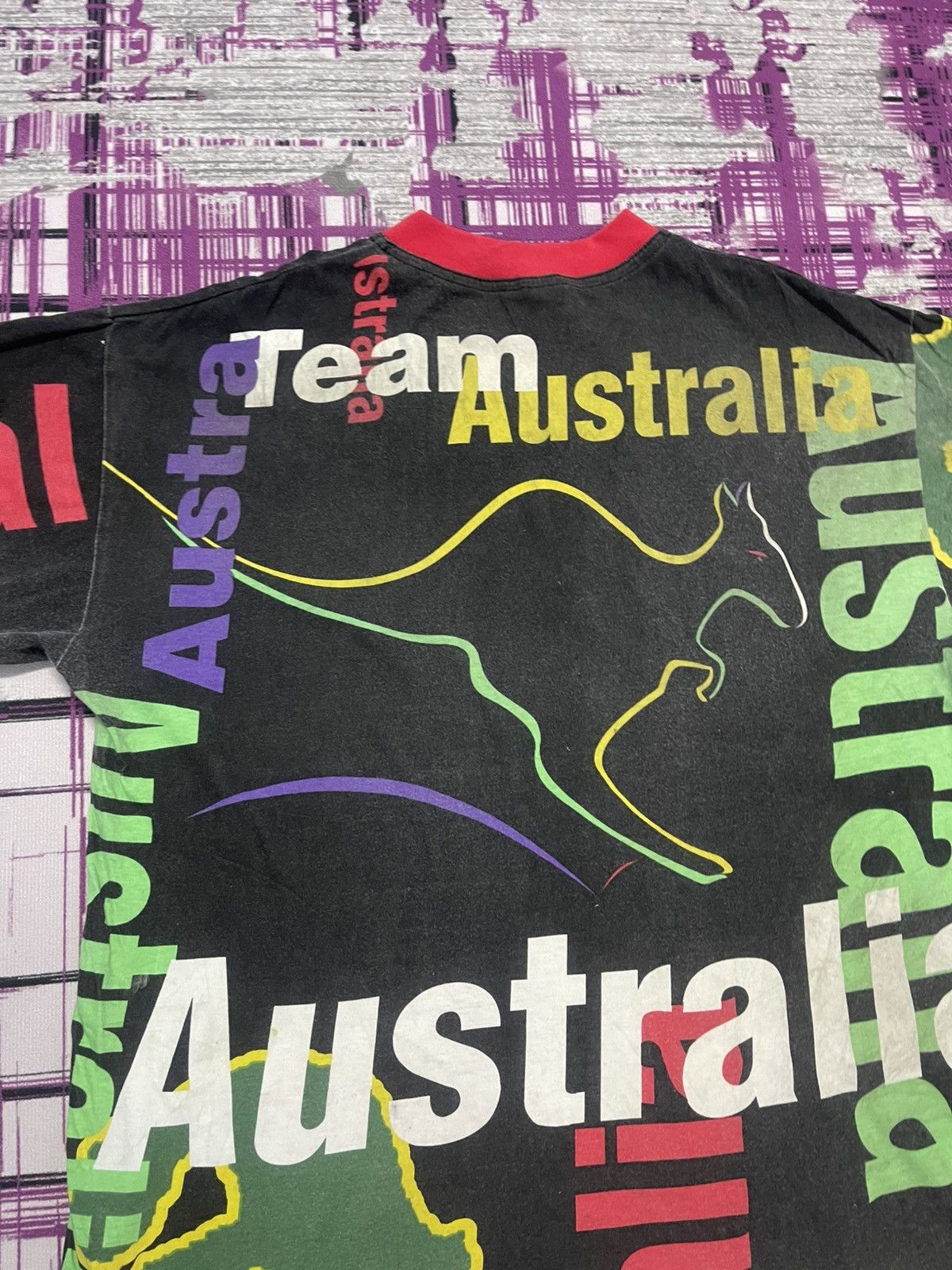 Vintage VINTAGE TEAM AUSTRALIA SPELL OUT VERY RARE Size US XL / EU 56 / 4 - 8 Thumbnail