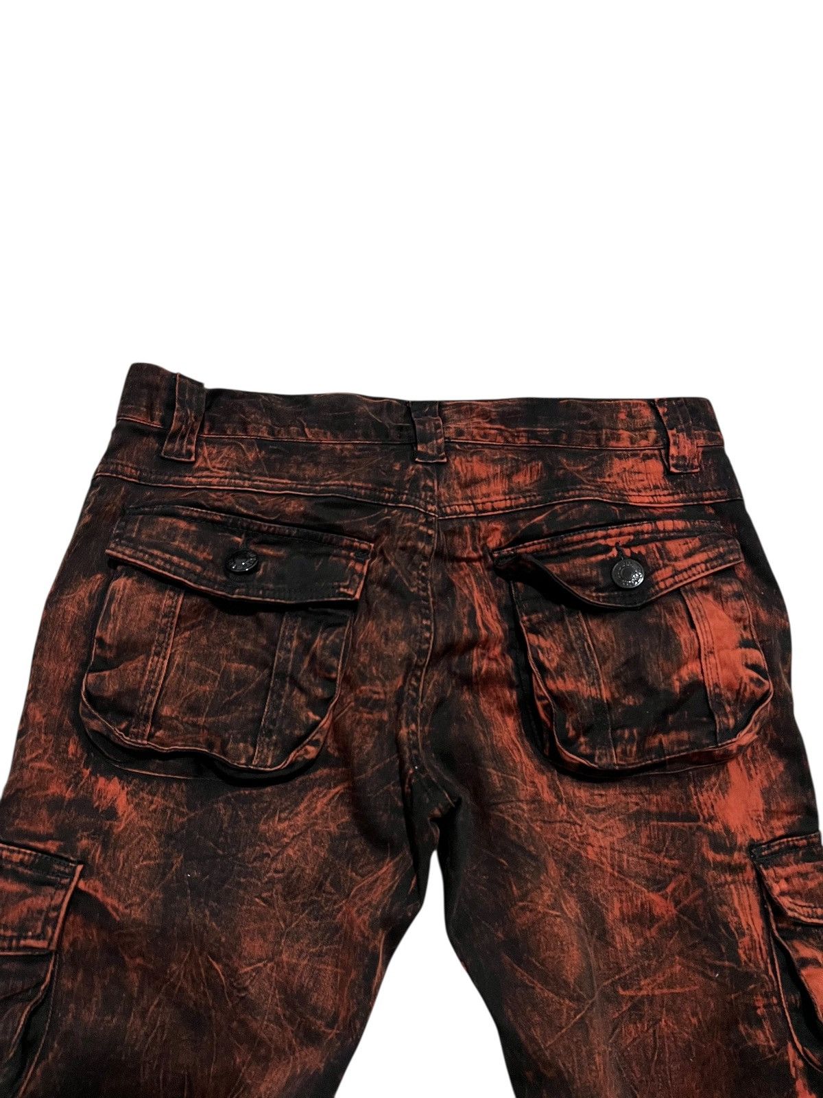 If Six Was Nine × Japanese Brand × Le Grande Bleu (L.G.B.) Lowbox flared multi cargo pants Size US 31 - 6 Thumbnail