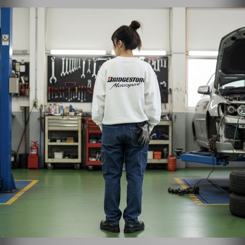 Japanese Brand VINTAGE 90s BRIDGESTONE MOTOR SPORT SWEETSHIRT Size US L / EU 52-54 / 3 - 3 Thumbnail