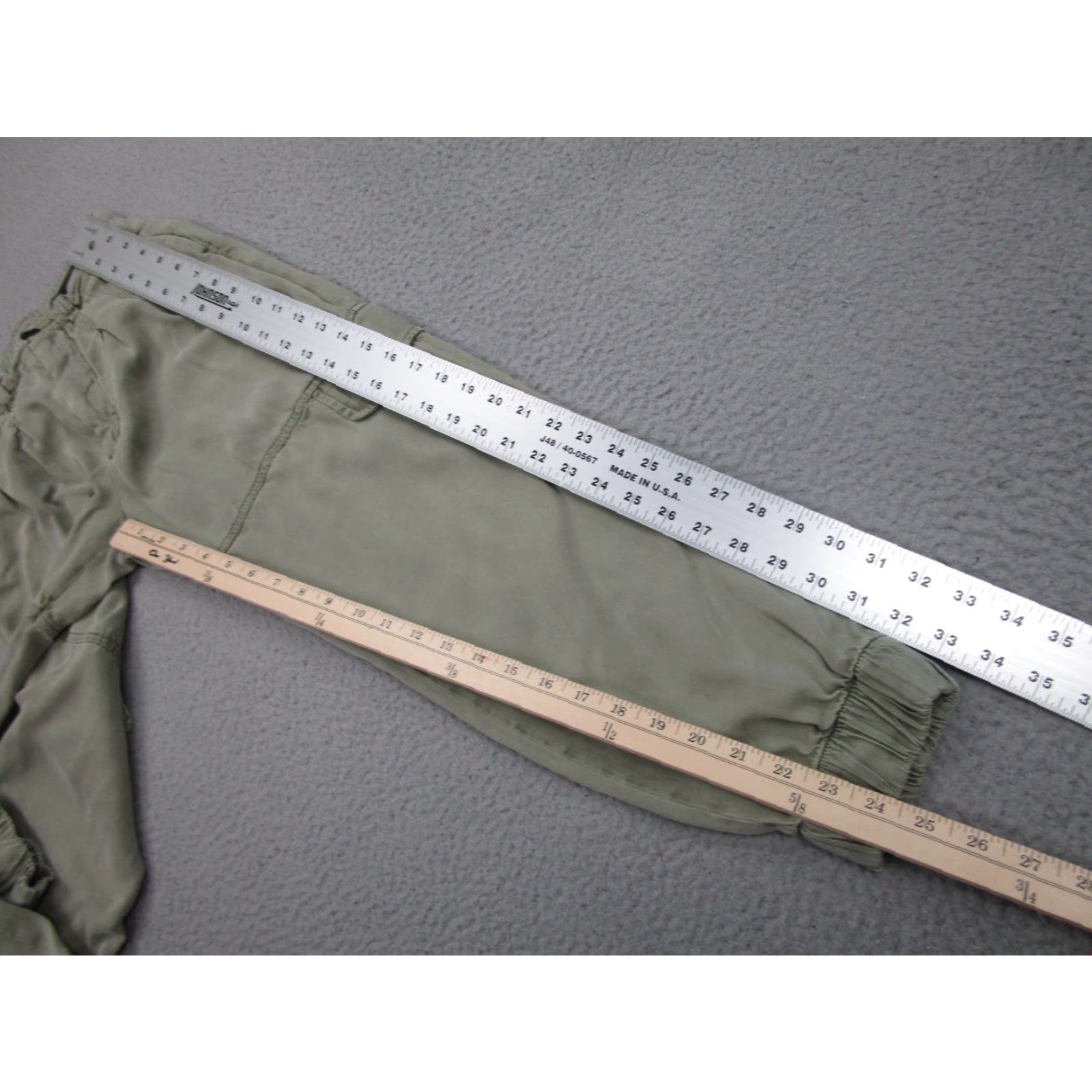 Allsaints ALLSAINTS Joggers Womens 2 Army Green Cargo Lira Trousers Military Pants Boho Tightening? Size 26" / US 2 / IT 38 - 2 Thumbnail