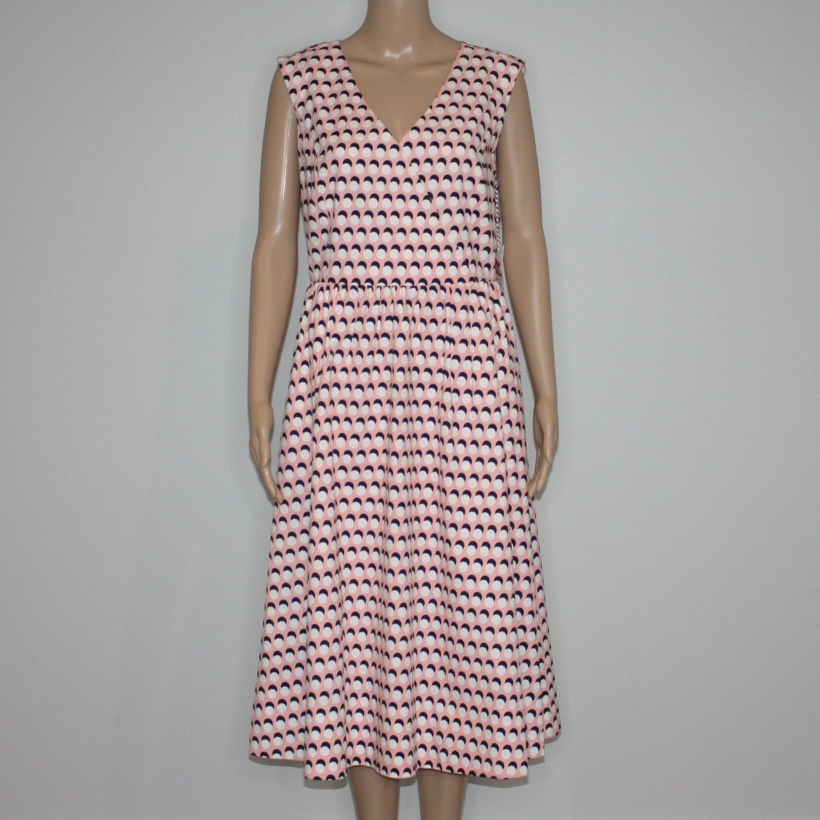 1901 Light Pink with Polka Dot A-line Dress in size Medium NWT Size M / US 6-8 / IT 42-44 - 2 Thumbnail