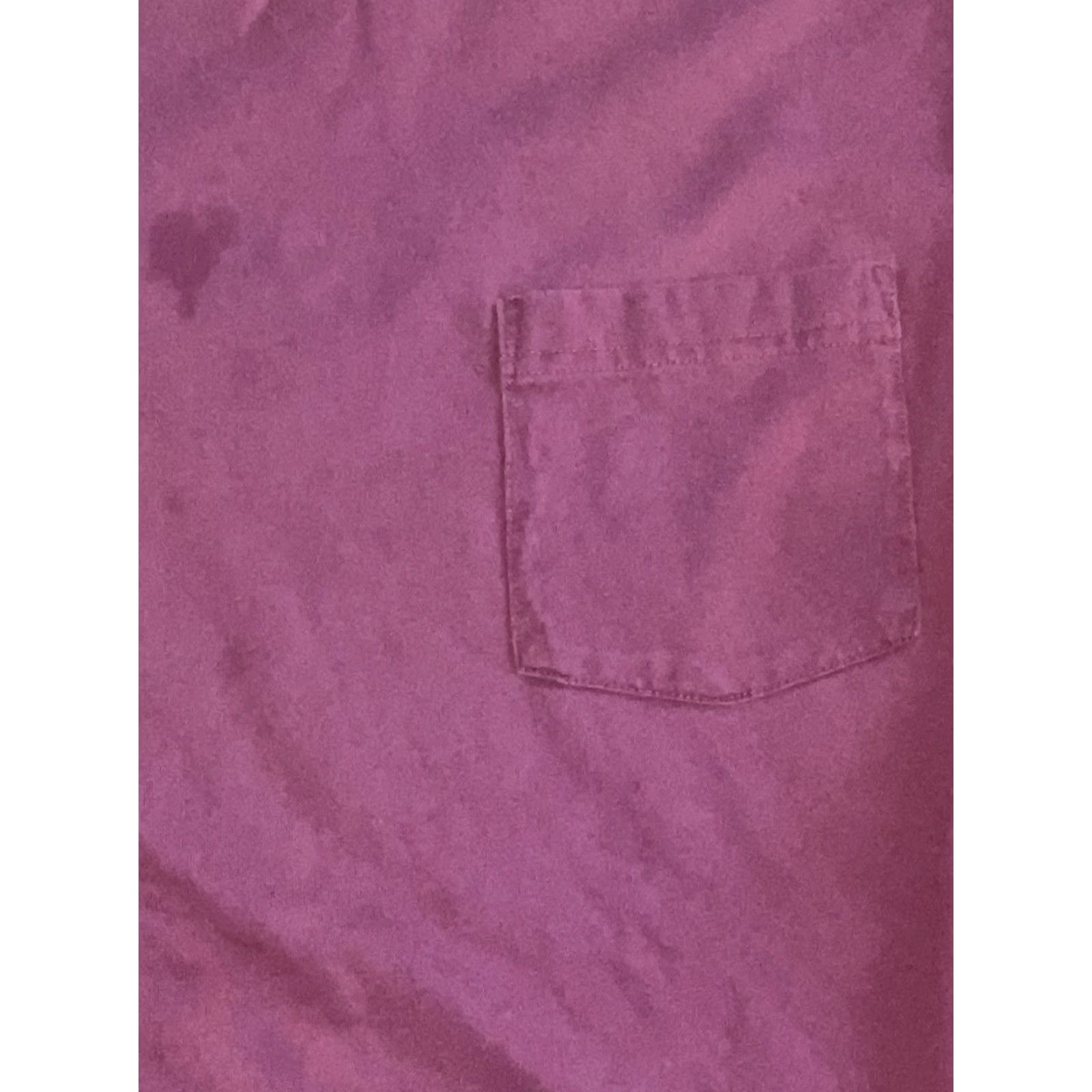 Vintage L.L. Bean Pocket T-Shirt Maroon XL Men Crew Neck Short Sleeve Solid Outdoor Pockets Size US XL / EU 56 / 4 - 3 Thumbnail