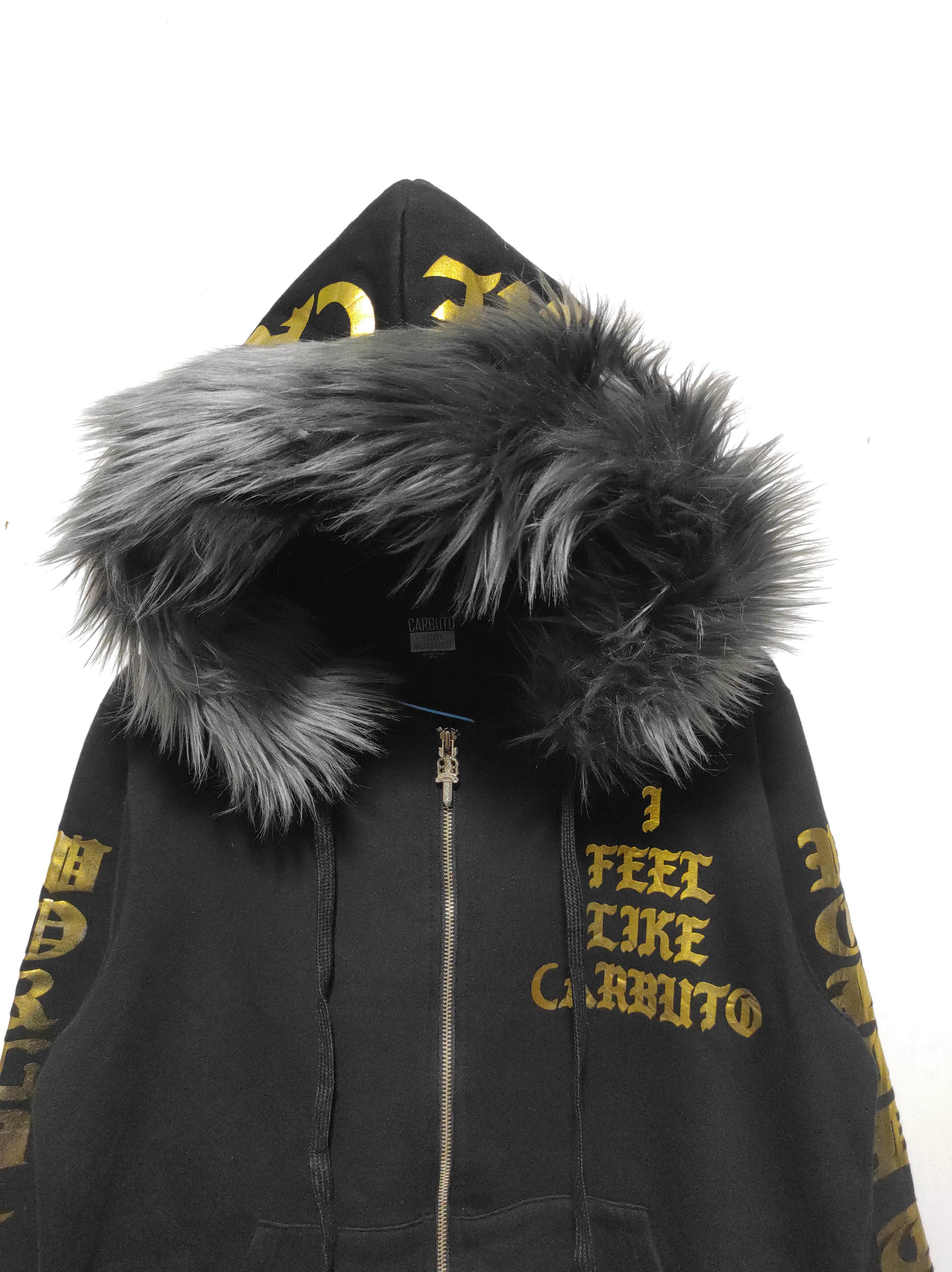 Carbuto Zip Fur Hoodie Ifsixwasnine Lgb Chrome Hearts Style