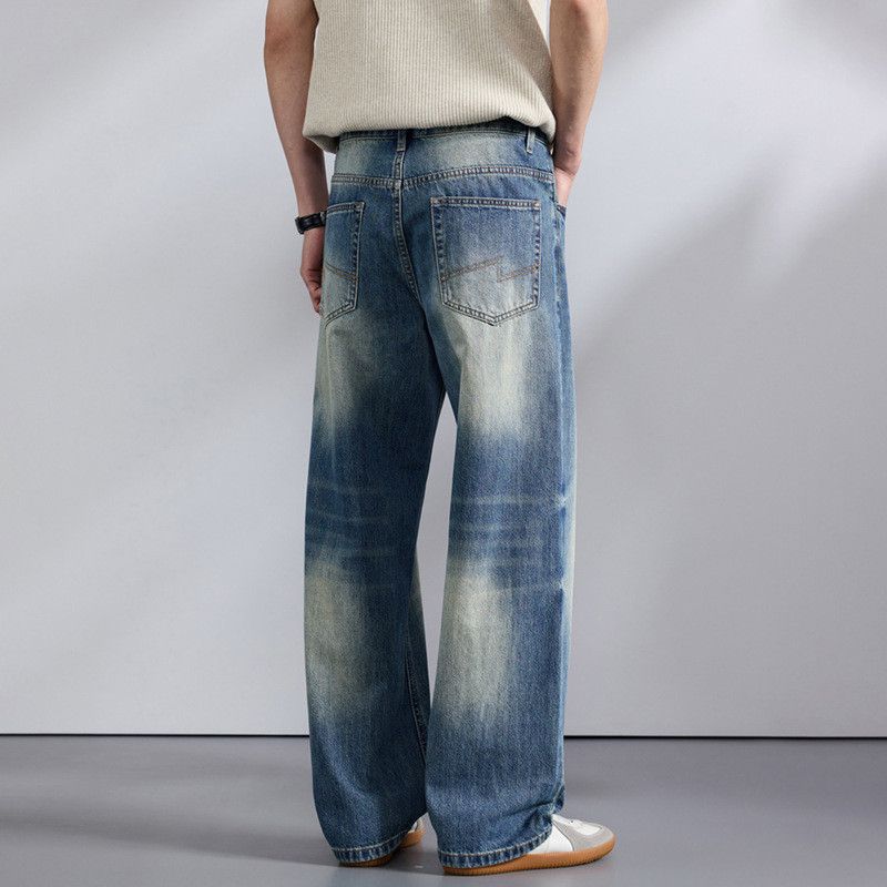 Vintage Men's Retro Loose-Fit Casual Straight-Leg Flared Jeans Size US 32 / EU 48 - 4 Thumbnail