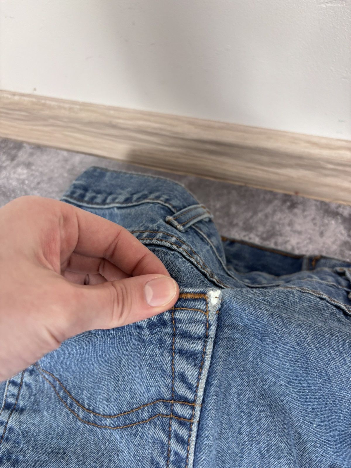 Carhartt Vintage Carhartt FR Flame Resistant Blue Baggy Denim Jeans Size US 42 / EU 58 - 7 Thumbnail