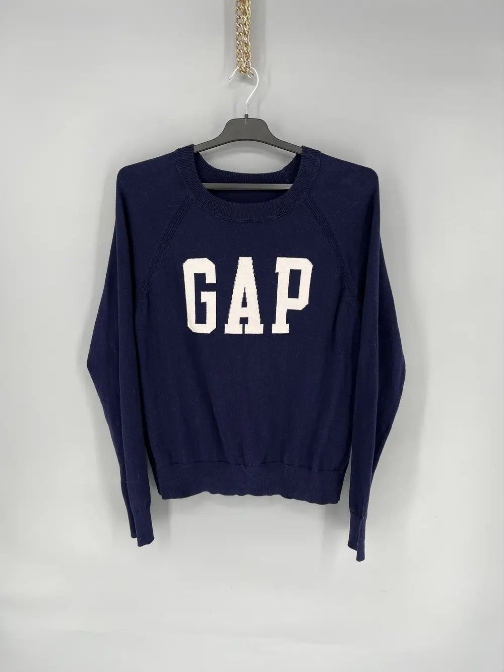 Gap Lambswool Sweater Crewneck Pullover GAP Womens Small Navy Size S / US 4 / IT 40 - 1 Thumbnail