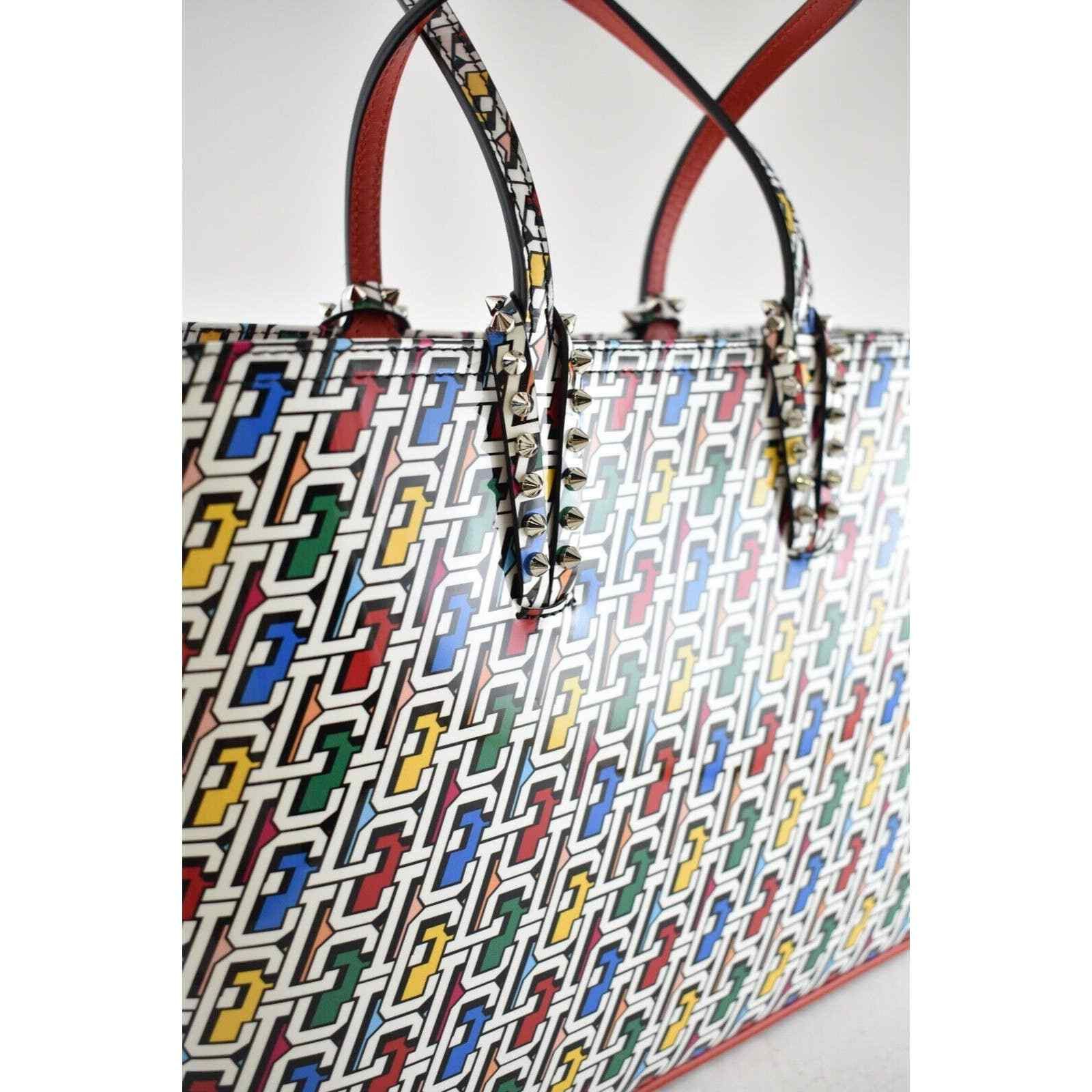 Christian Louboutin Christian Louboutin 3D Logo Leather Red Tote Shoulder Bag Size ONE SIZE - 5 Thumbnail
