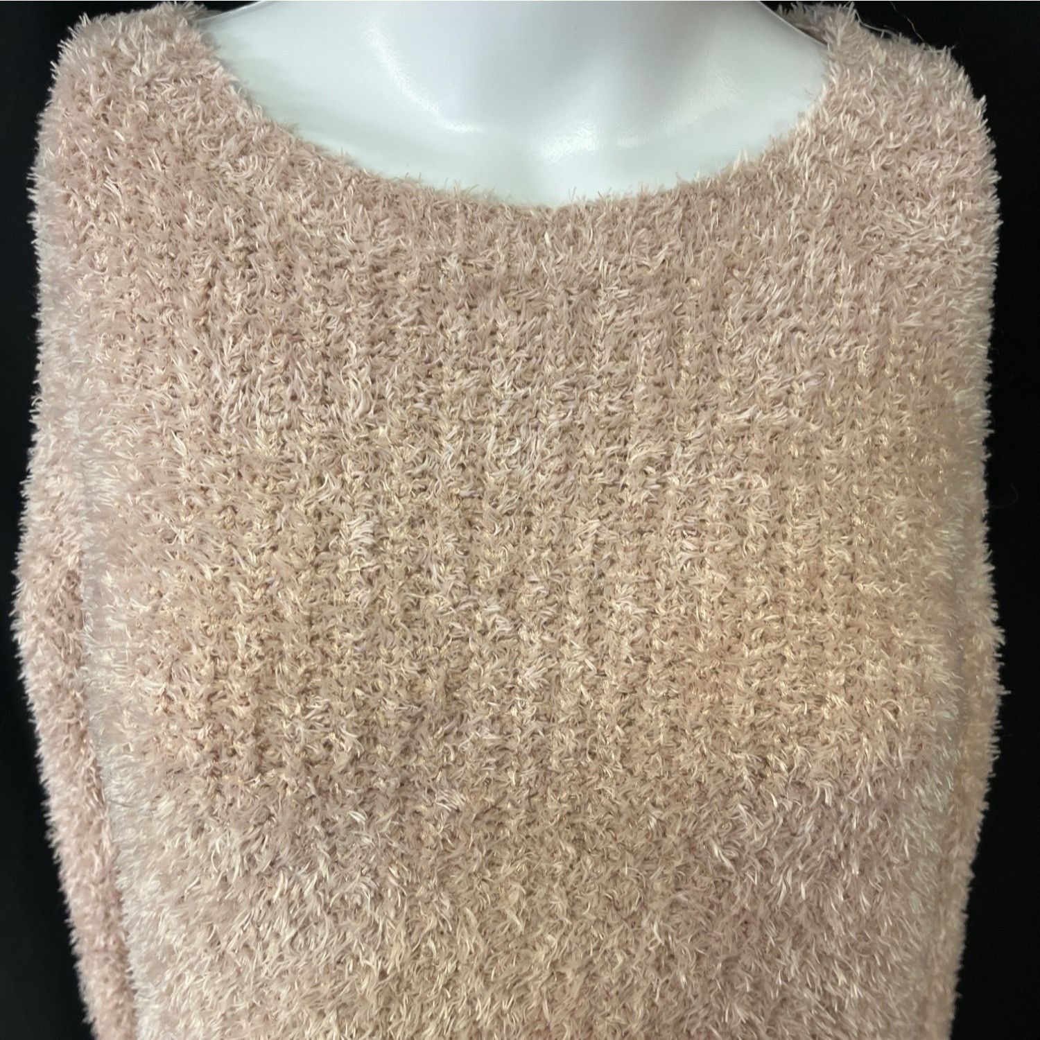 Other Ellen Tracy Women's Pink Fluffy Knit Sweater/Pullover Sz M S Size M / US 6-8 / IT 42-44 - 3 Thumbnail