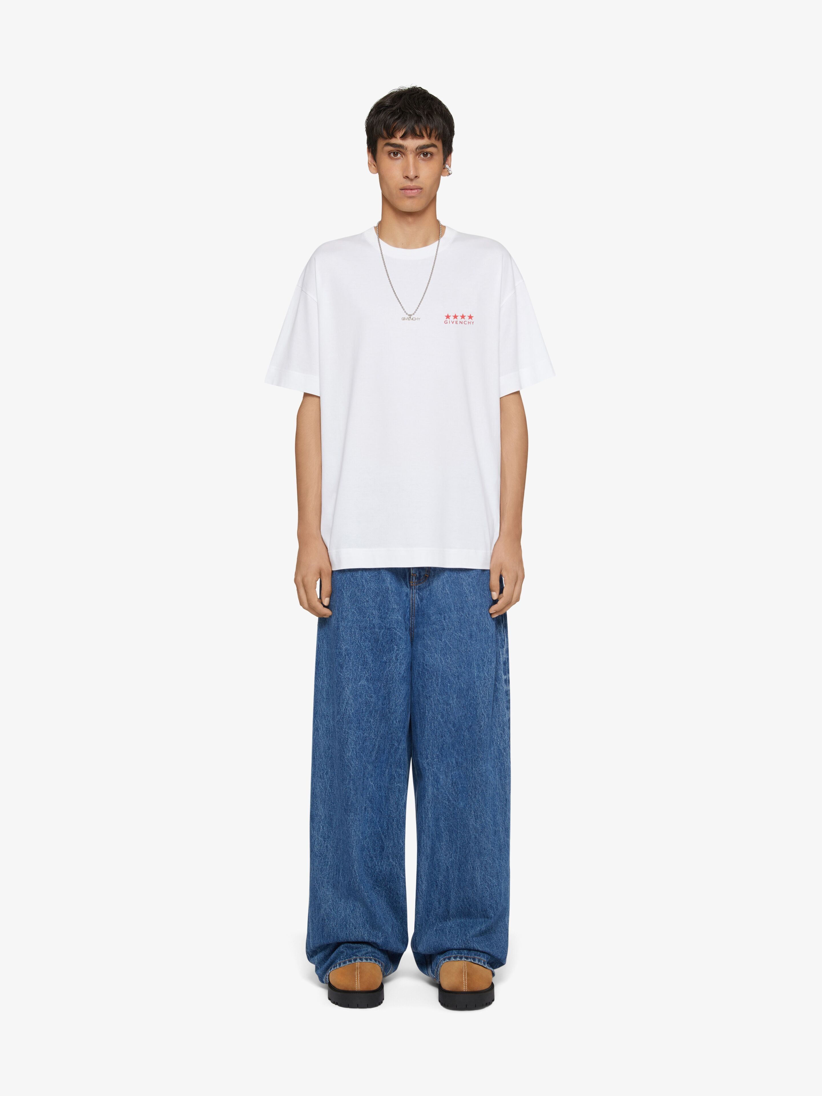 Givenchy o1w1db10325 Standard Short Sleeve Base in White Size US XL / EU 56 / 4 - 2 Thumbnail