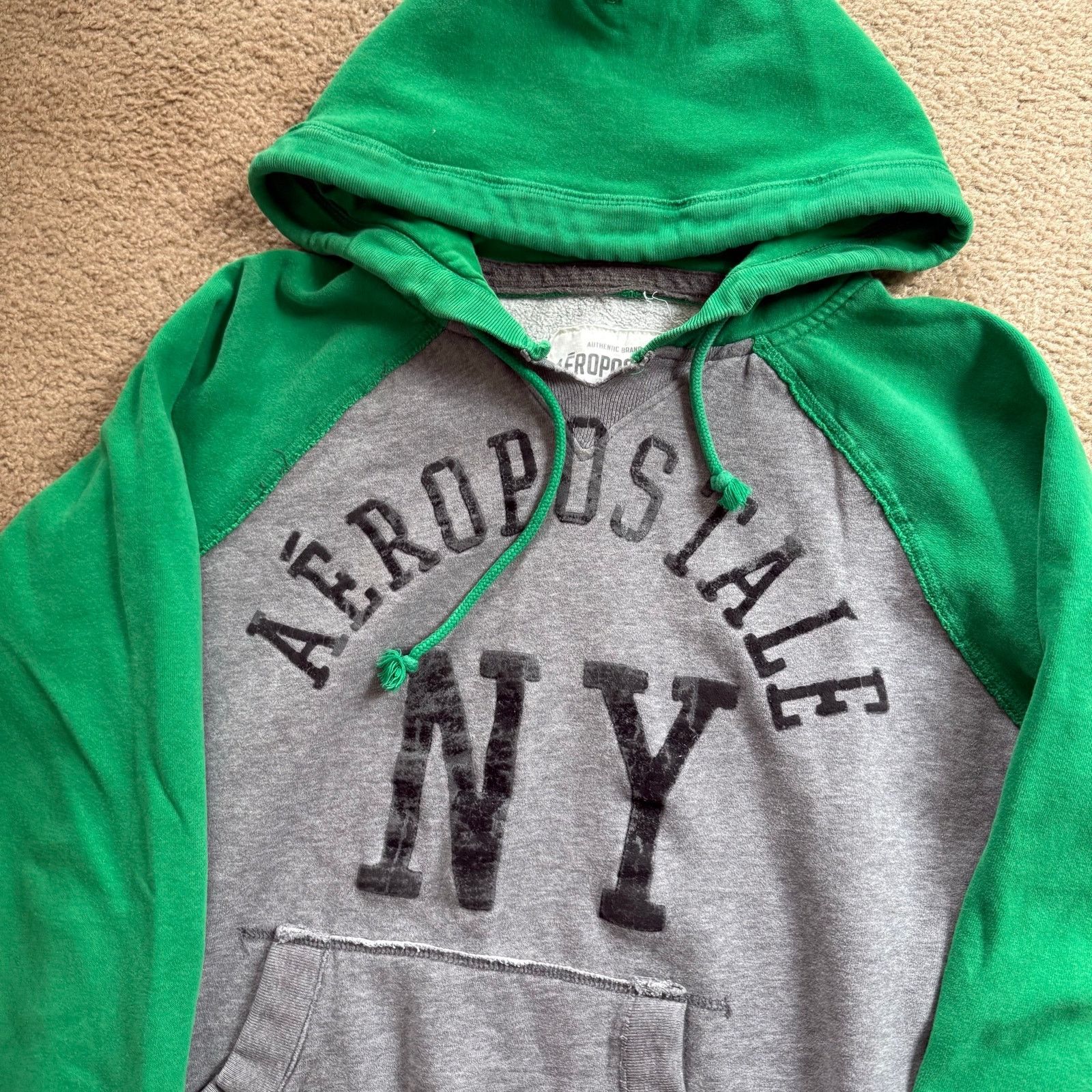 Aeropostale Y2K 2000’s Aeropostale Two Tone Hoodie Sz L Size US L / EU 52-54 / 3 - 2 Thumbnail
