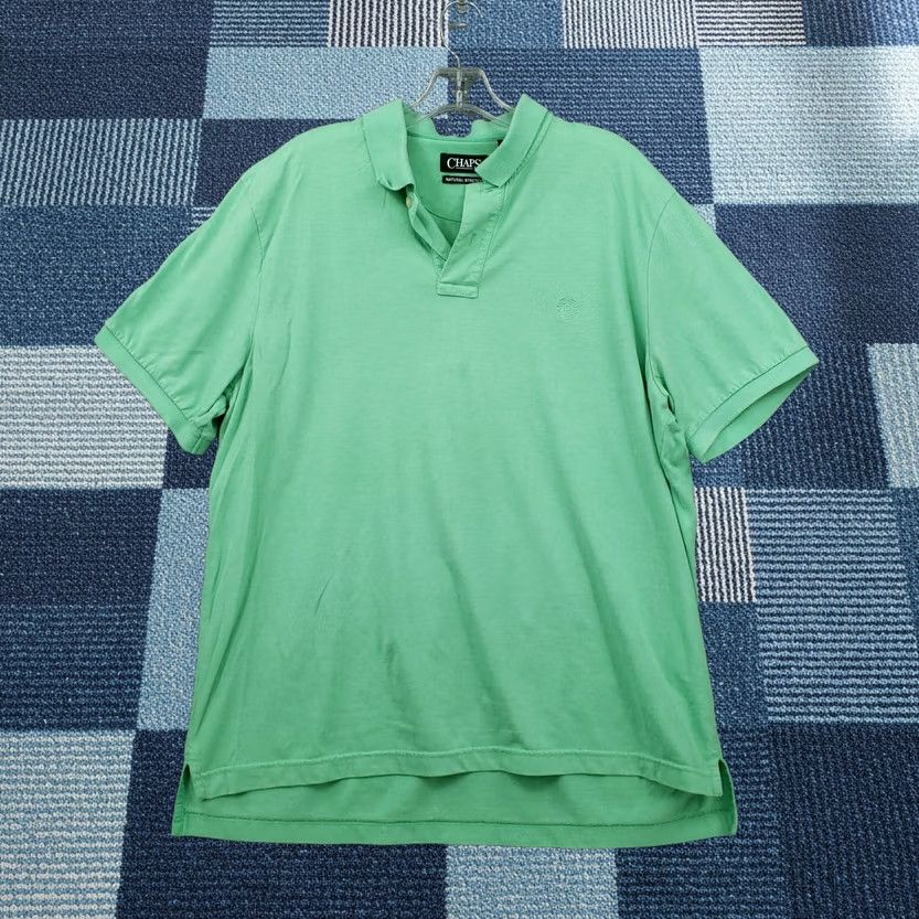 Chaps Chaps Polo Shirt Mens XL Green Button Short Sleeves Casual Golf Size US XL / EU 56 / 4 - 1 Thumbnail