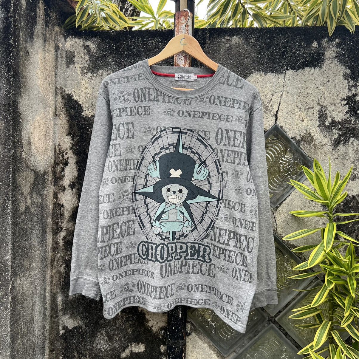 One Piece “ONE PIECE” TRASHED OVERPRINT TSHIRT Size US L / EU 52-54 / 3 - 1 Thumbnail