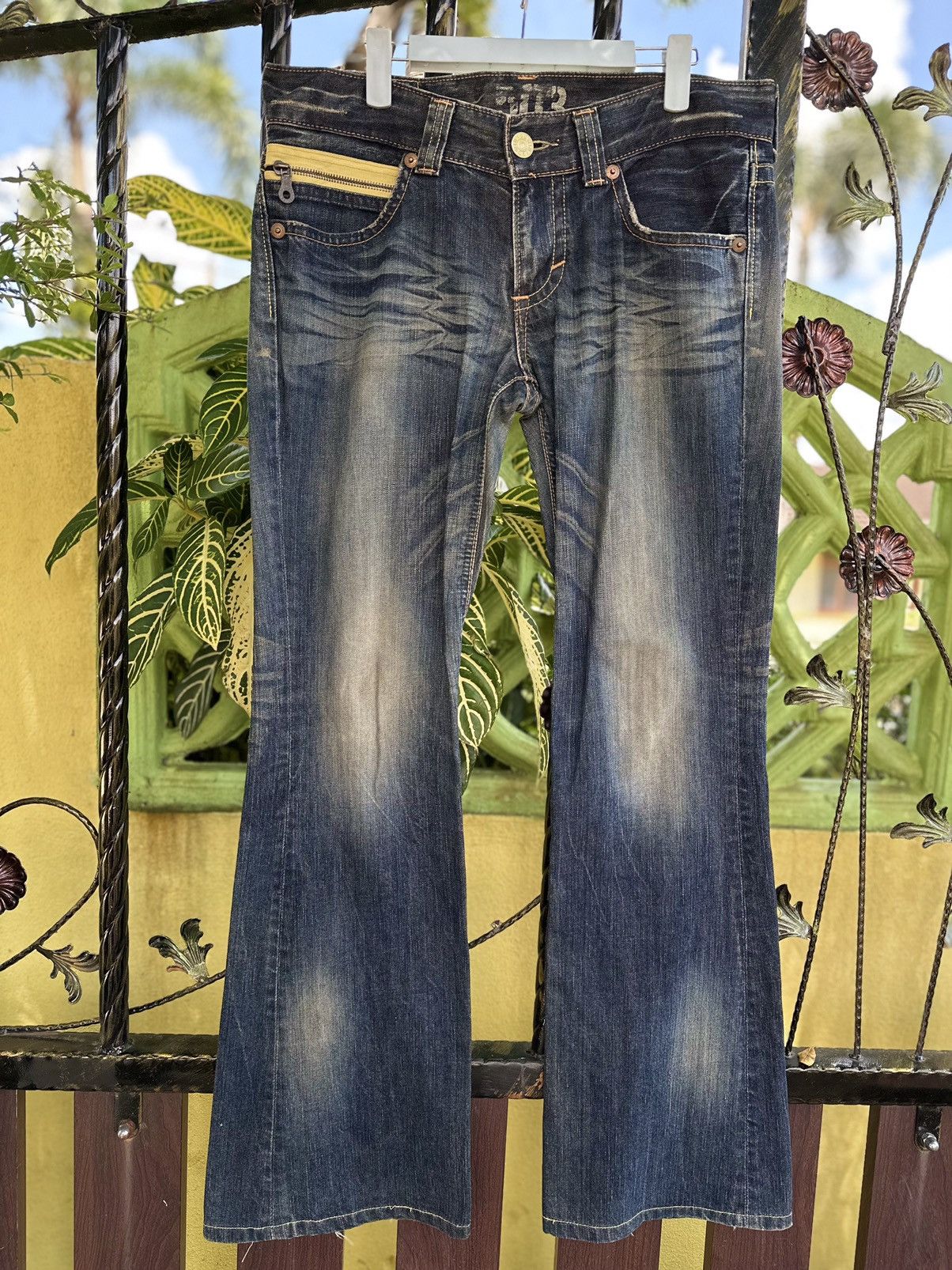 If Six Was Nine Flare 💥Vintage Edwin Blue Trip 503 Flare Bootcut Made Japan💥 Size US 34 / EU 50 - 11 Thumbnail
