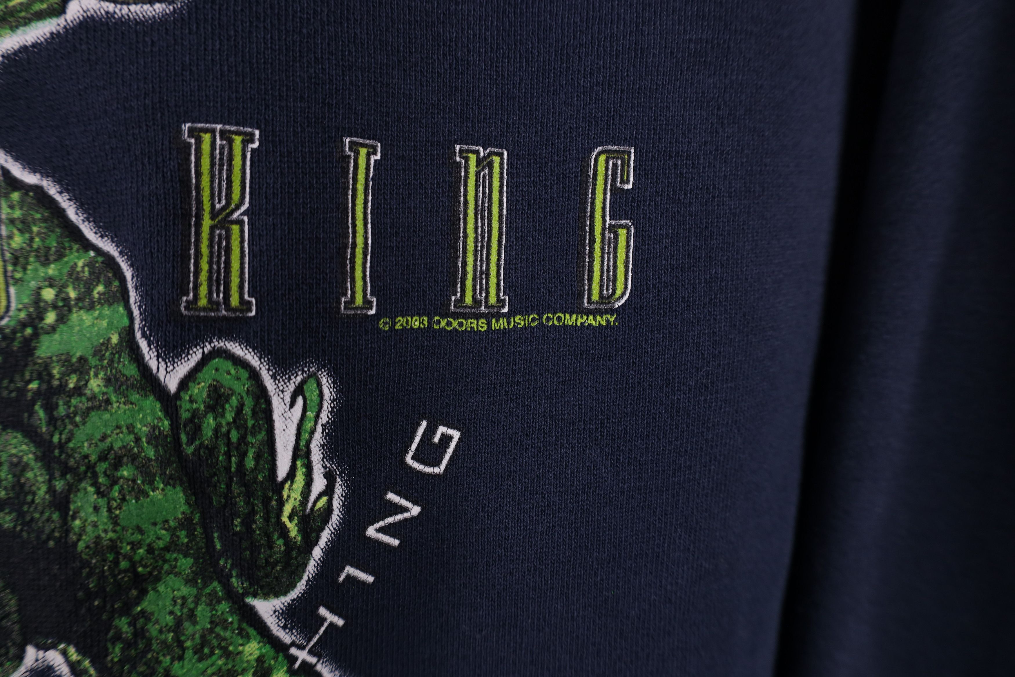 Vintage Vintage Y2K 2003 I Am The Lizard King Jim Morrison Hoodie Size US L / EU 52-54 / 3 - 5 Thumbnail