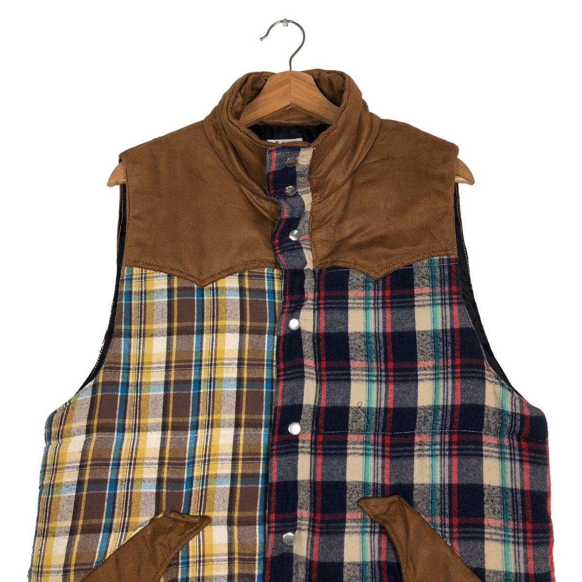 Japanese Brand 🔥VINTAGE TANK TOP PUFFER TARTAN DESIGN BOBSON USA Size US L / EU 52-54 / 3 - 3 Thumbnail